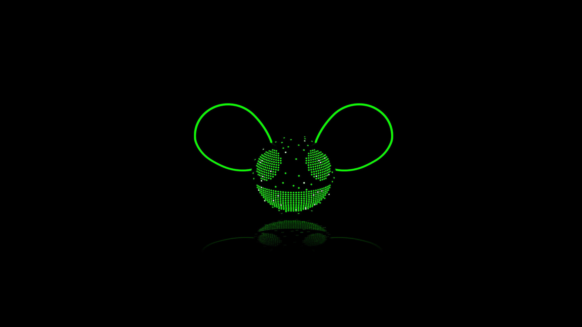 Verde, Negro, Deadmau5, Gráficos. Wallpaper in 1920x1080 Resolution