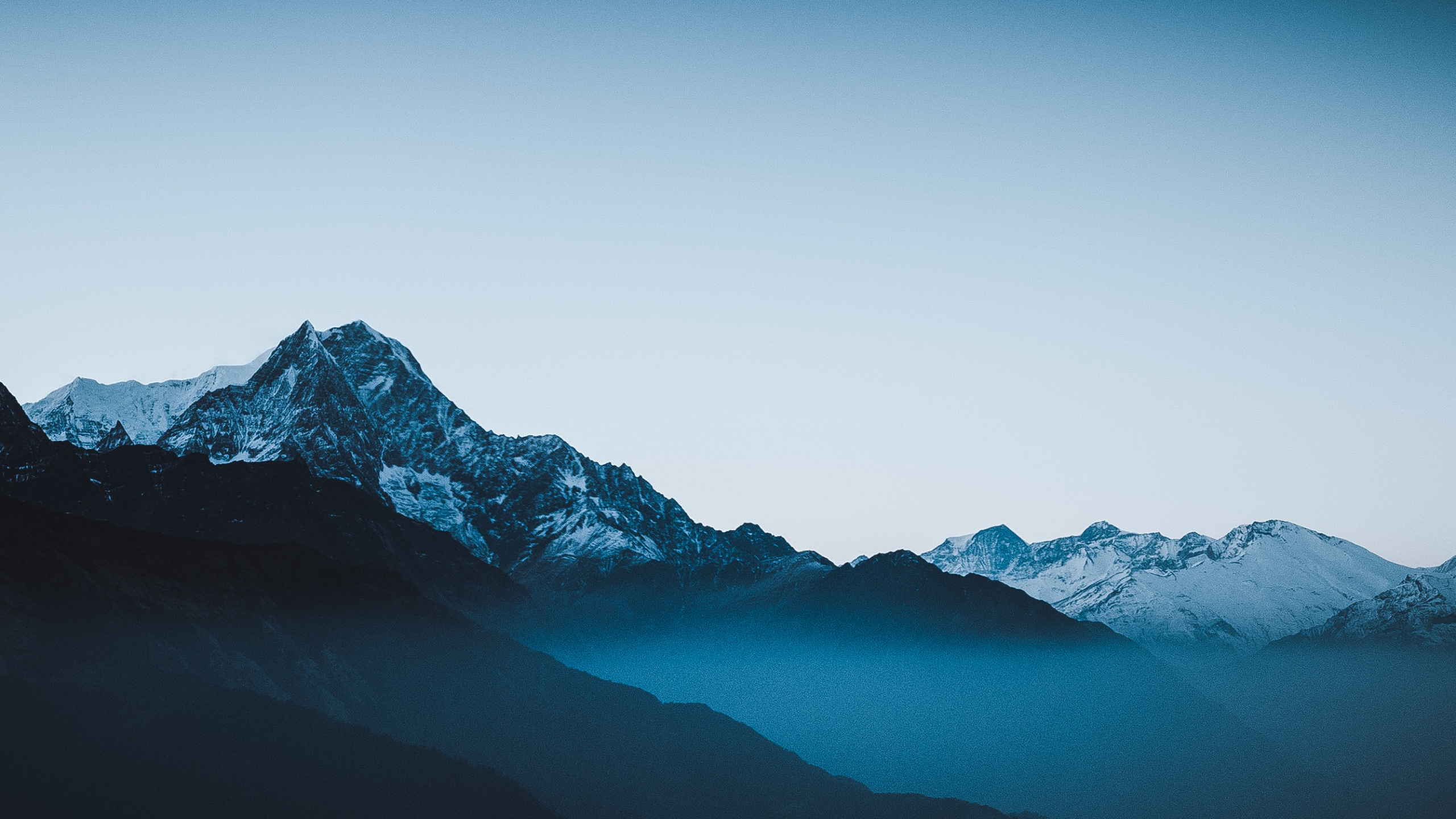 气氛, 自然景观, 斜坡, 地平线, 电蓝色的 壁纸 2560x1440 允许