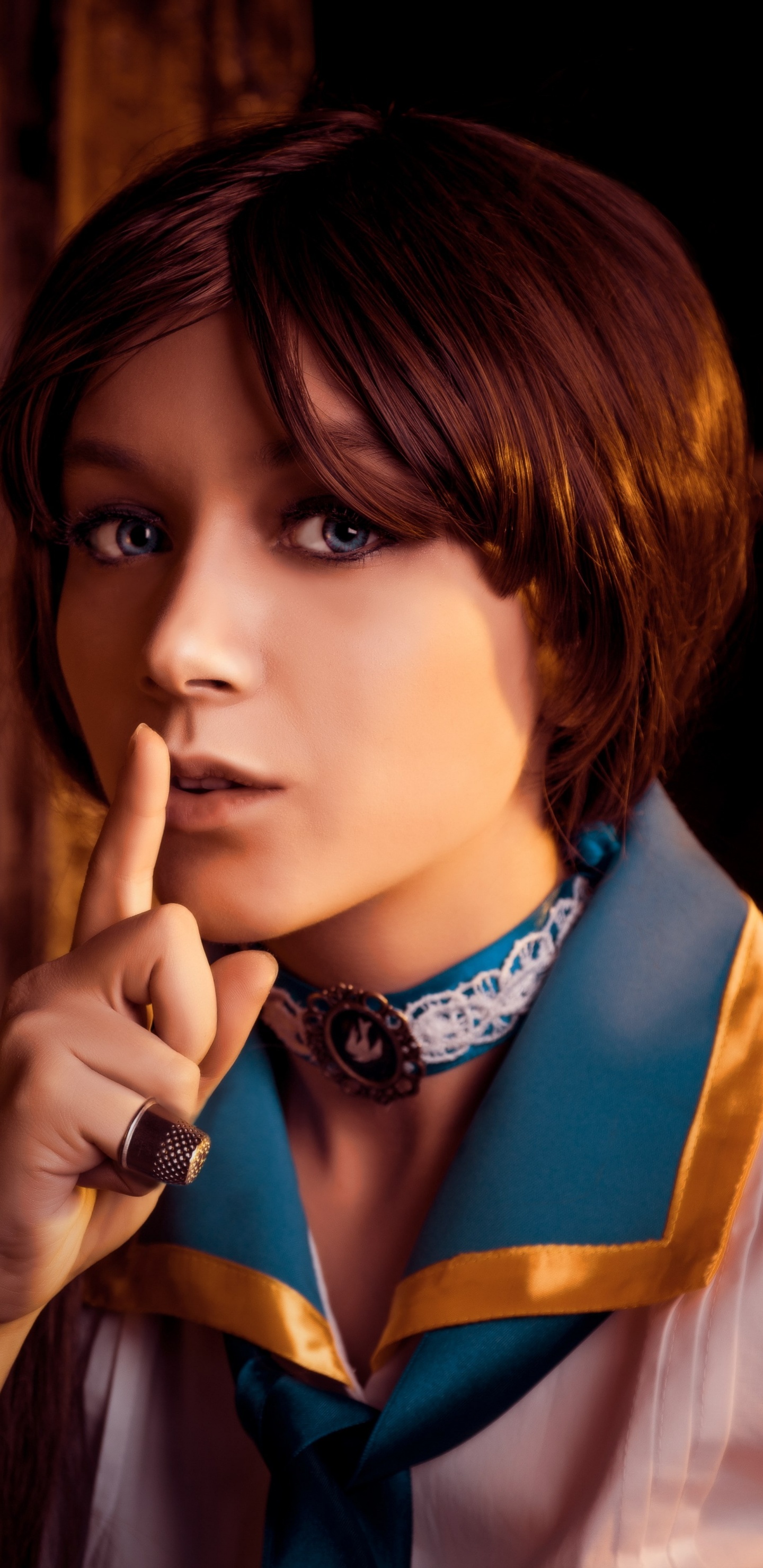 Beauty, Brown Hair, Costume, Cosplay, Game. Wallpaper in 1440x2960 Resolution