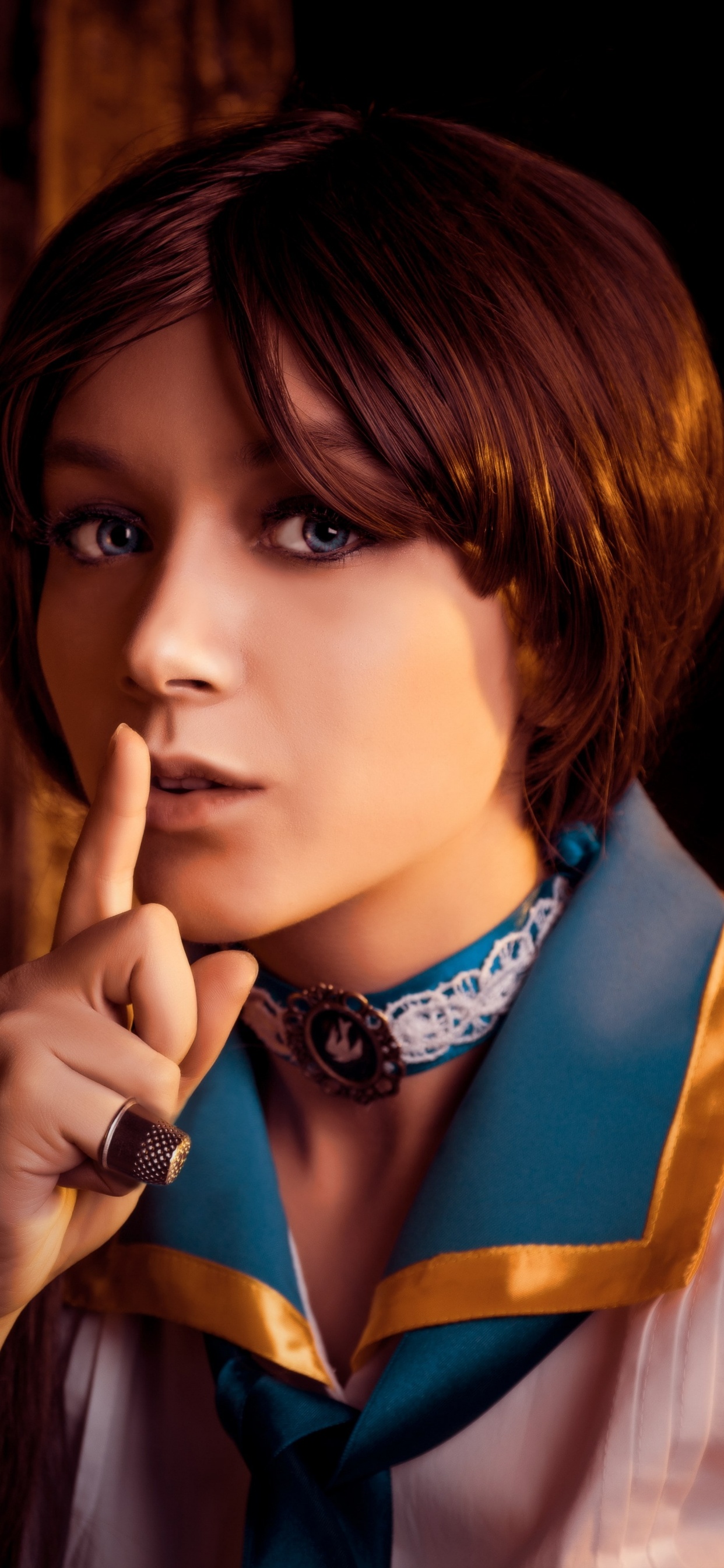 Beauté, Les Cheveux Bruns, Costume, Cosplay, Les Jeux Vidéo. Wallpaper in 1242x2688 Resolution