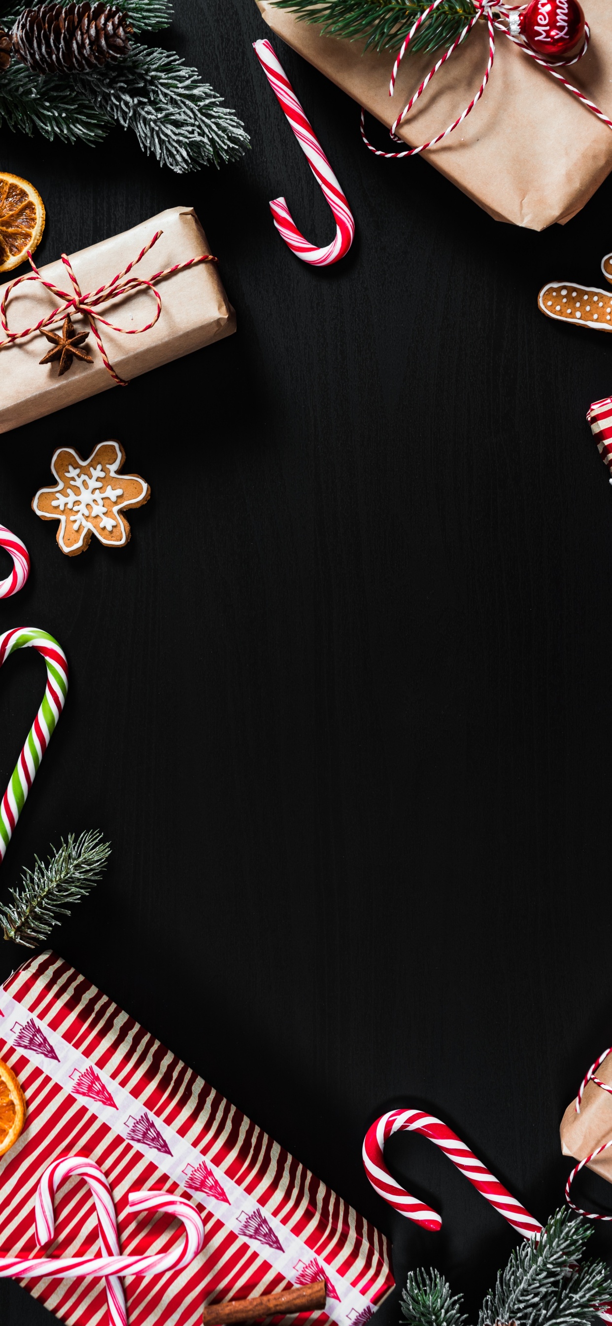 Le Jour De Noël, Bonbon, Pink, la Canne de Bonbons, Confiserie. Wallpaper in 1242x2688 Resolution