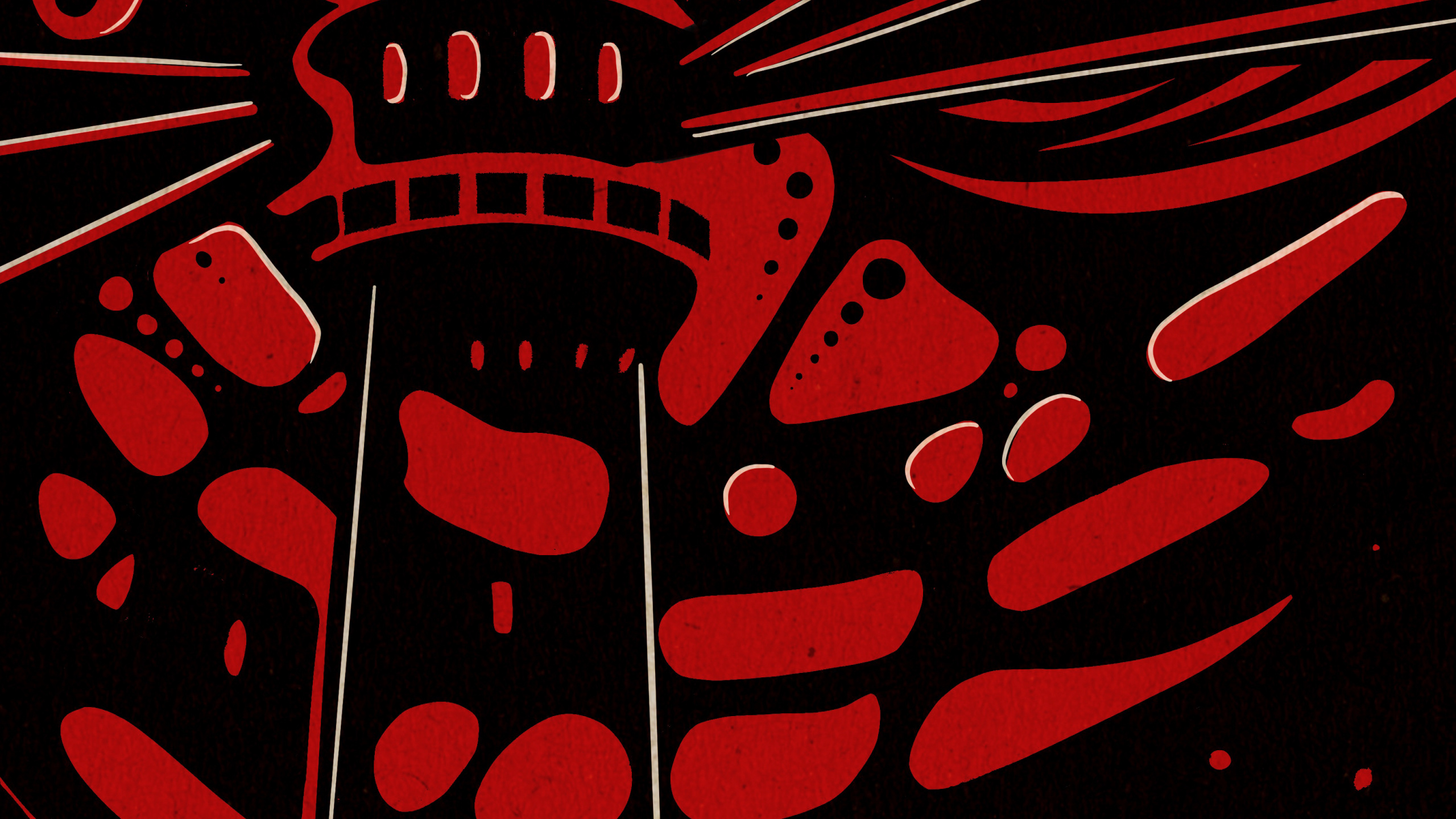 Diseño Gráfico, Rojo, Negro, Textil, Manga. Wallpaper in 2560x1440 Resolution