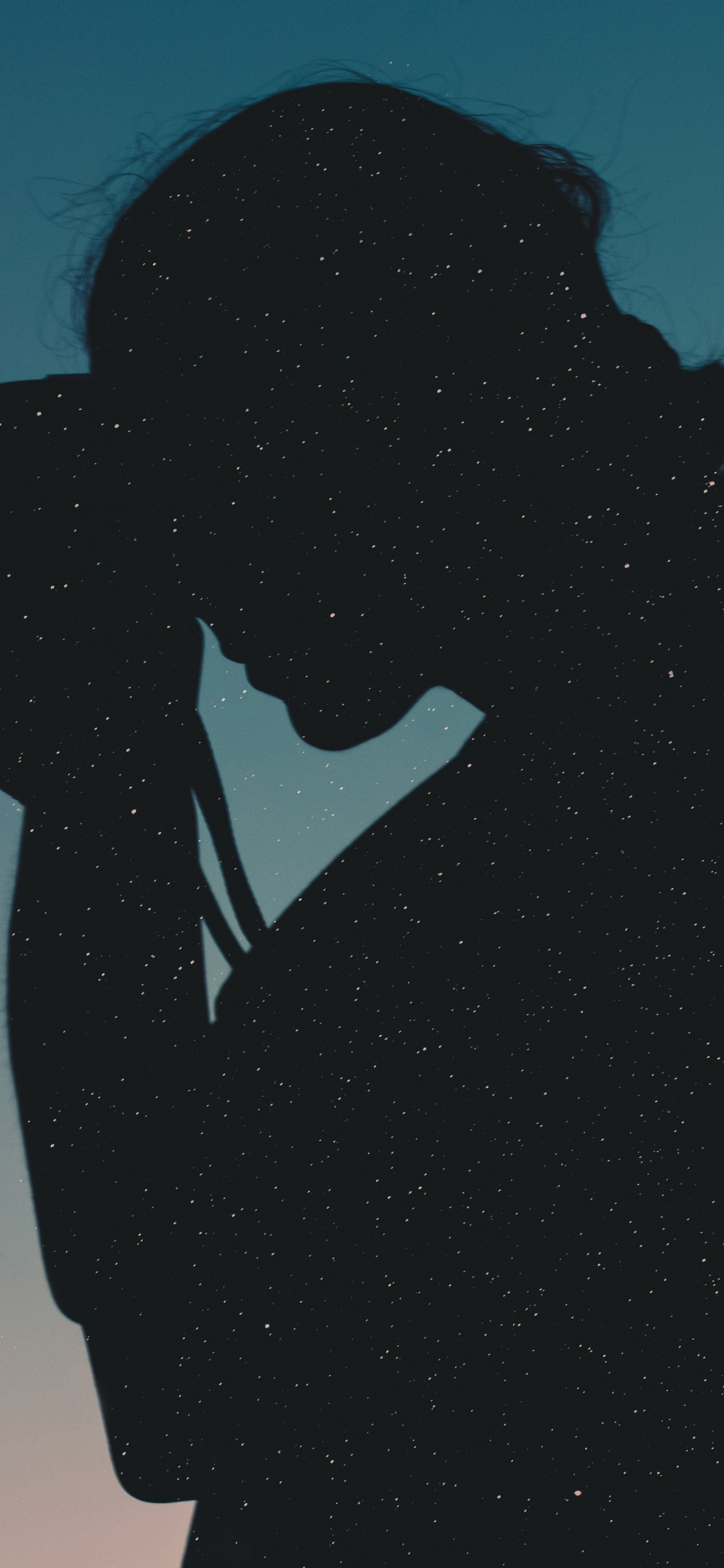 Silueta de Mujer Sosteniendo la Cámara. Wallpaper in 1125x2436 Resolution