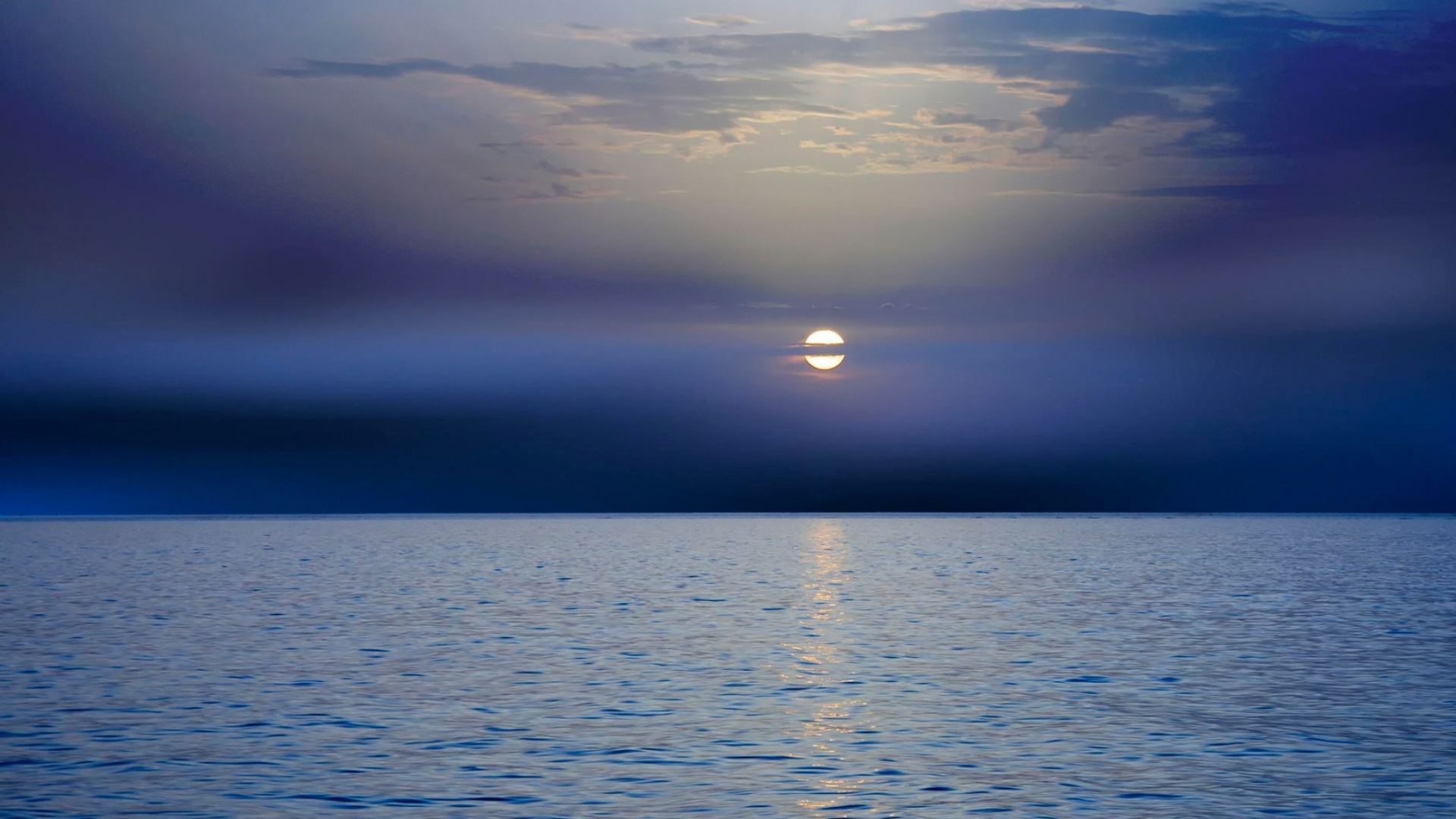 Cuerpo de Agua Durante la Puesta de Sol. Wallpaper in 1920x1080 Resolution