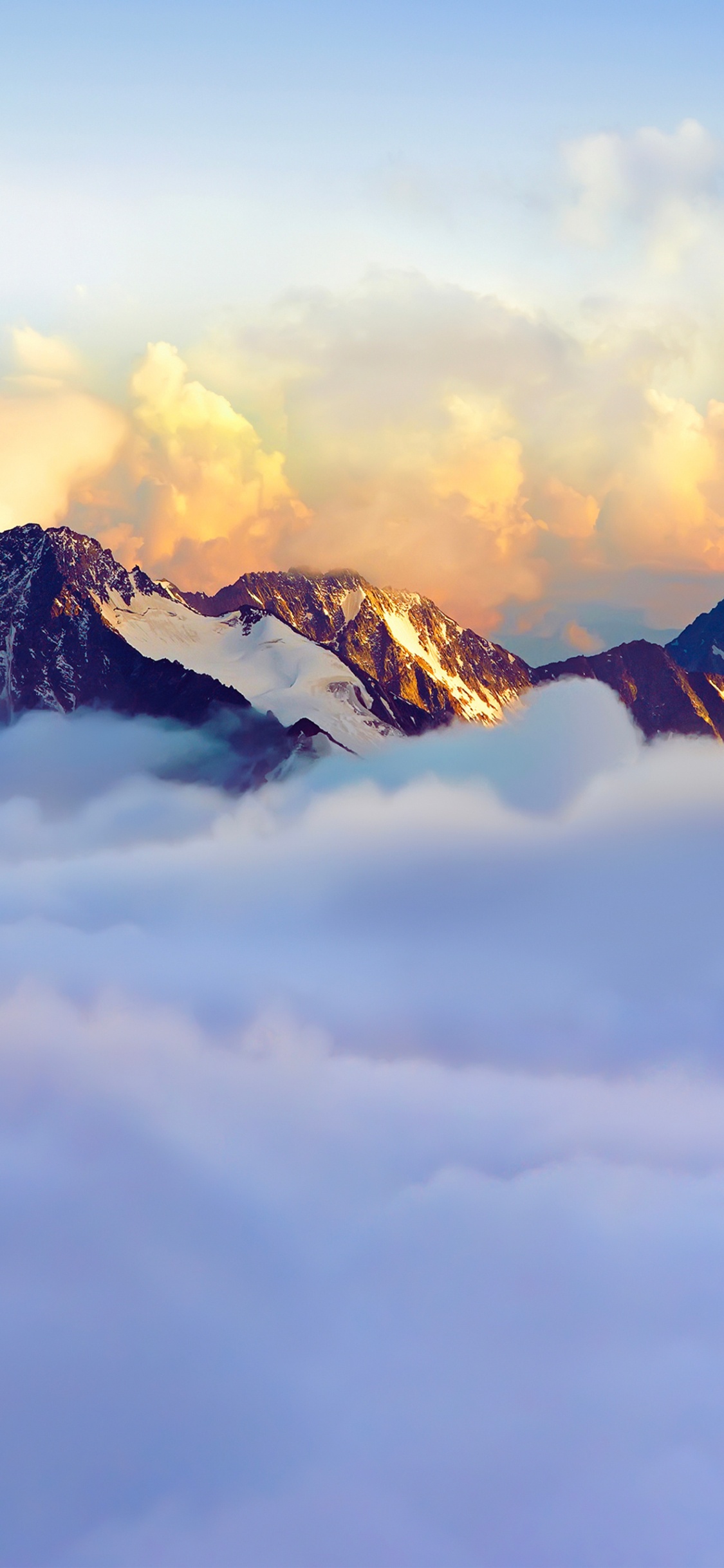 Rocky Mountains, Himalaya, Matterhorn, Bergkette, Natur. Wallpaper in 1125x2436 Resolution