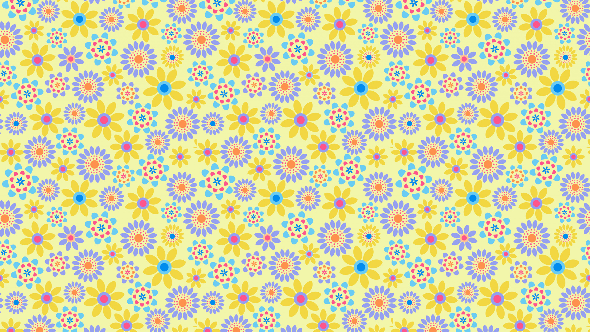 Yellow and White Floral Textile. Wallpaper in 1920x1080 Resolution
