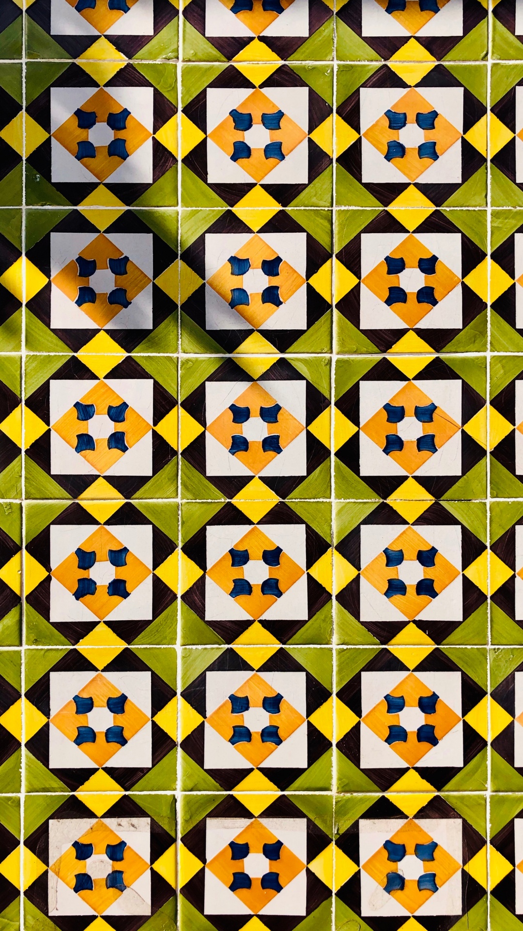 Schwarz-weiß Kariertes Muster. Wallpaper in 1080x1920 Resolution