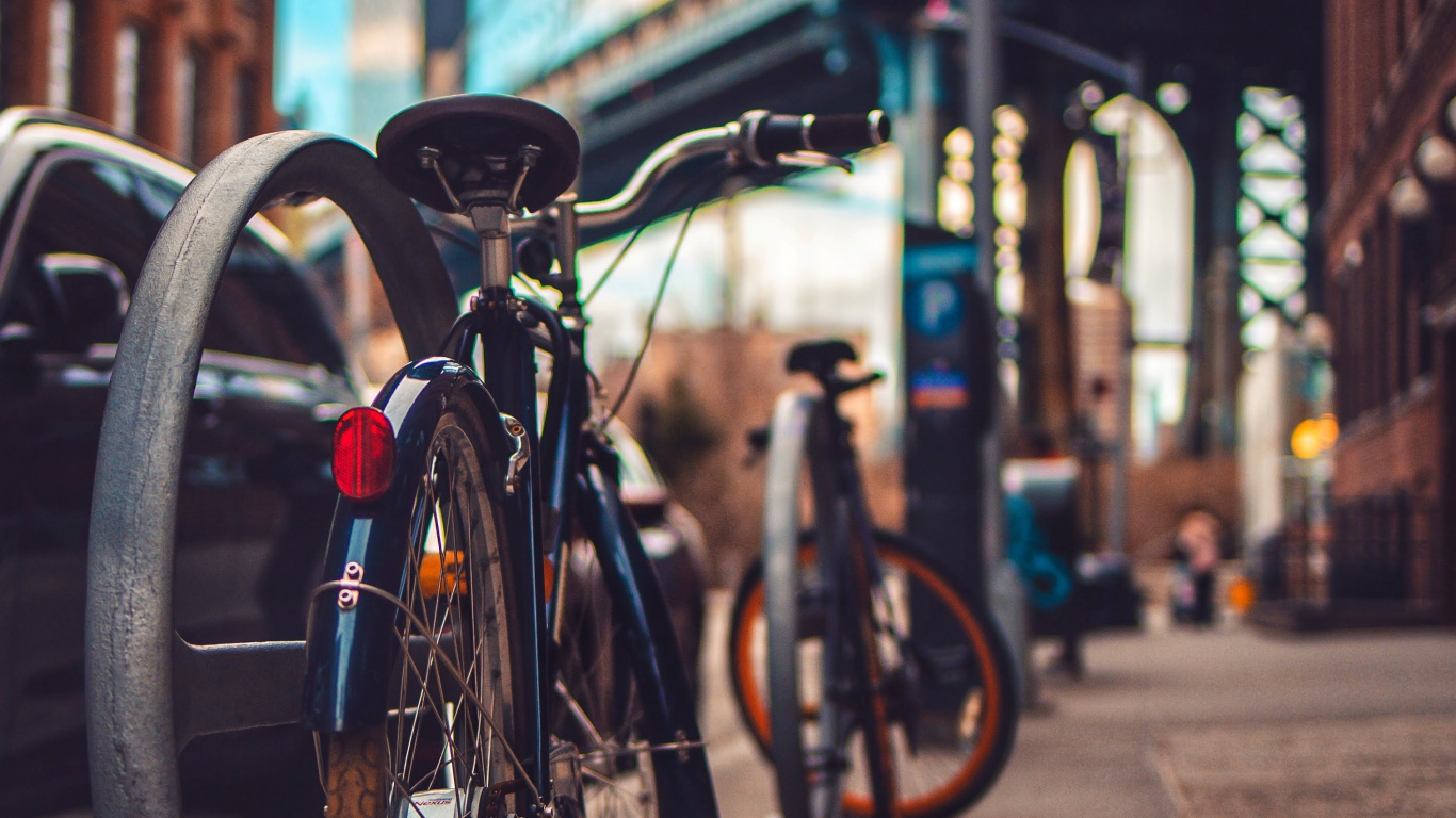 Fahrrad, Elektrisches Fahrrad, Road, Car, Radfahren. Wallpaper in 1366x768 Resolution