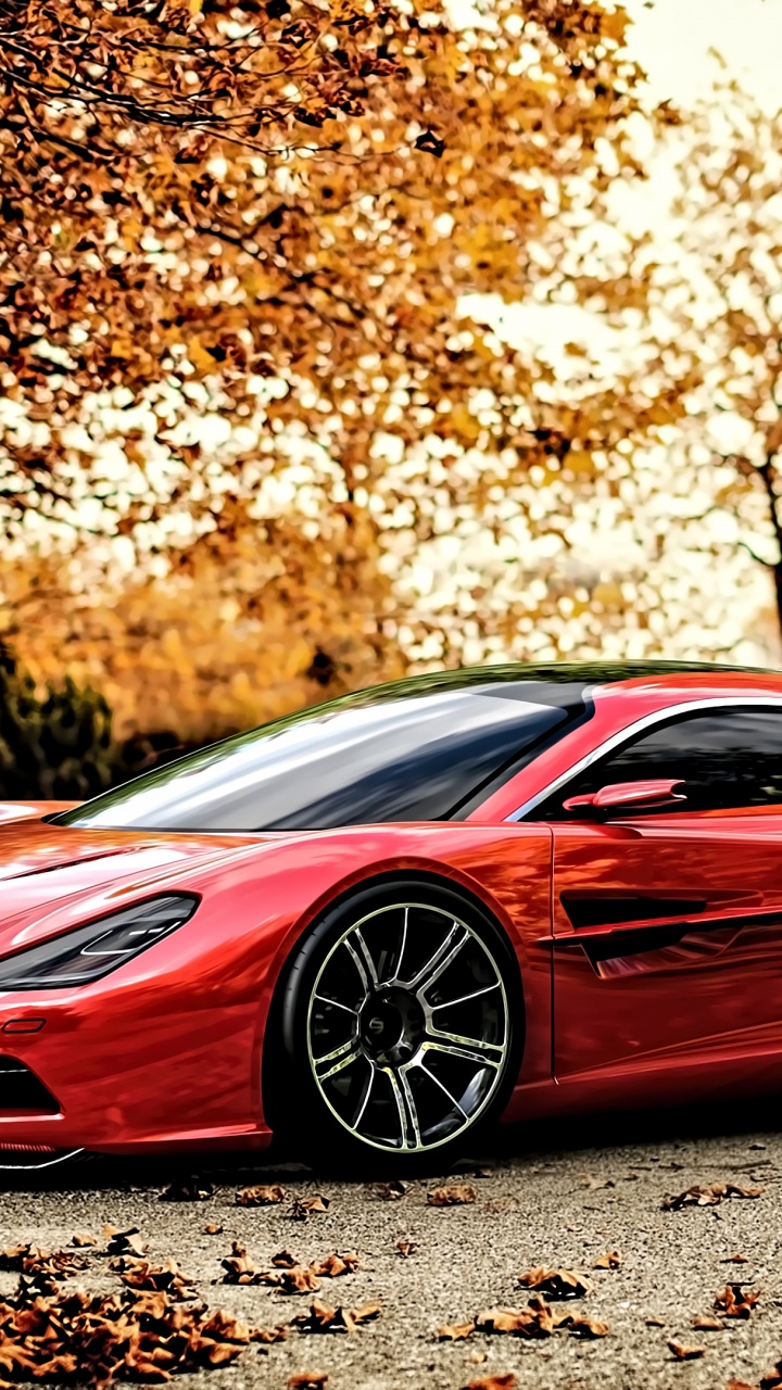 Red Ferrari 458 Italia on Road During Daytime. Wallpaper in 720x1280 Resolution
