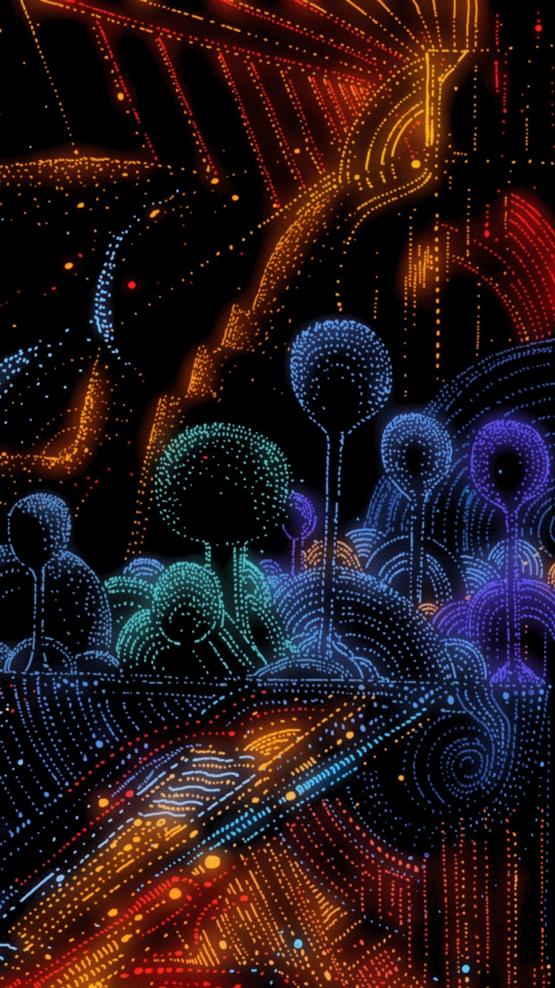 Pirotecnia, Luz, Naturaleza, Morado, la Luz de Calle. Wallpaper in 1080x1920 Resolution