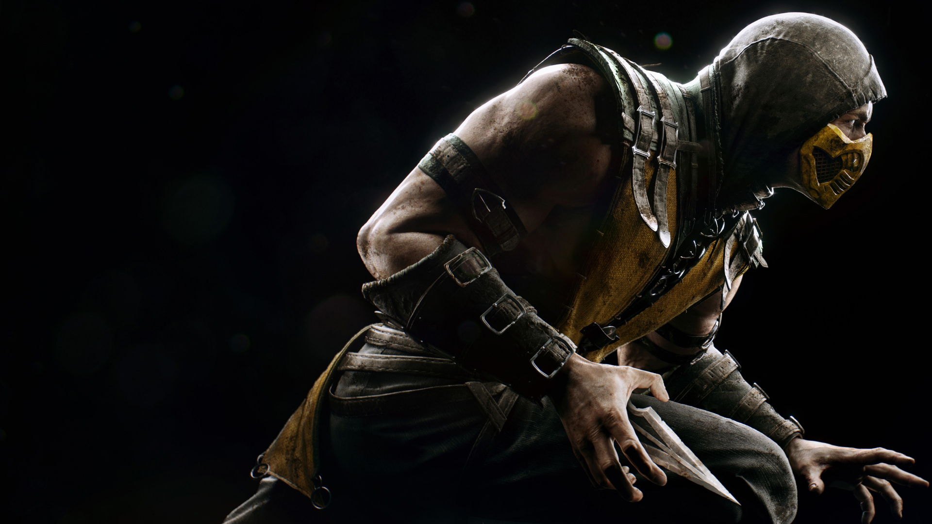 Scorpion, Mortal Kombat x, Human, Darkness, Fighting Game. Wallpaper in 1920x1080 Resolution