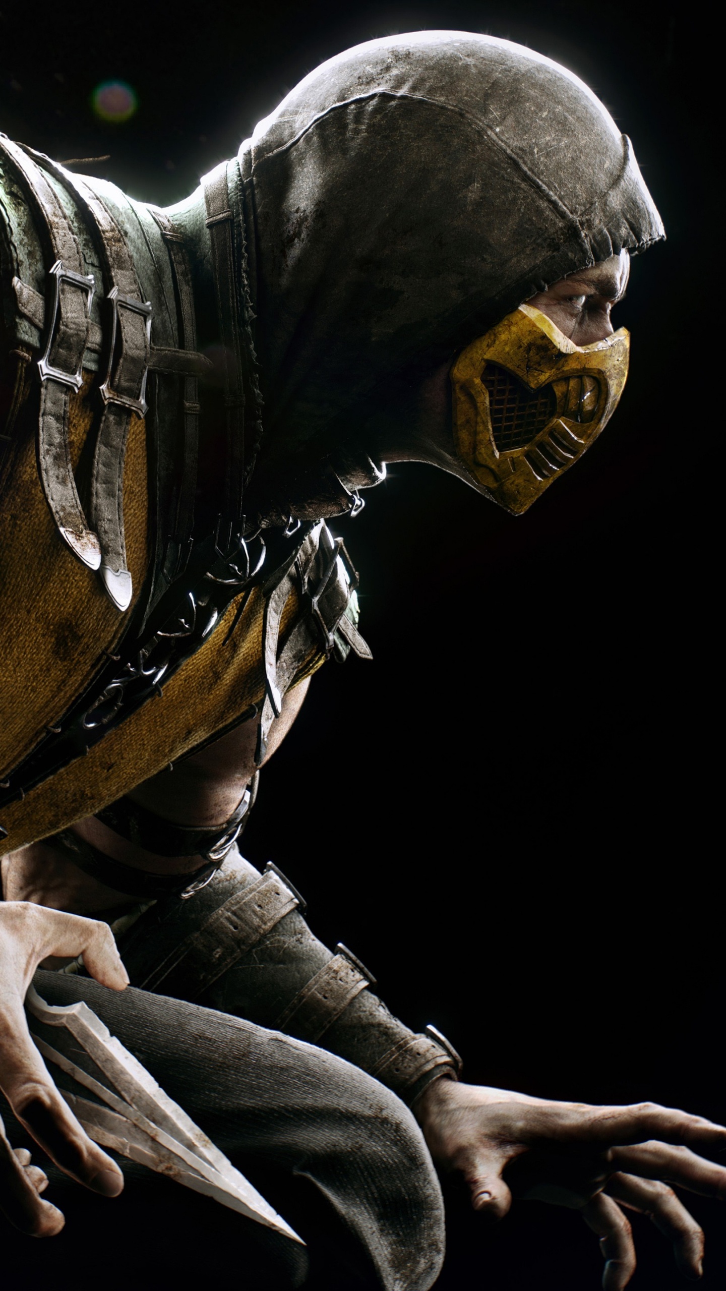 Skorpion, Mortal Kombat x, Kampfspiel, Sub Zero, Todesfall. Wallpaper in 1440x2560 Resolution