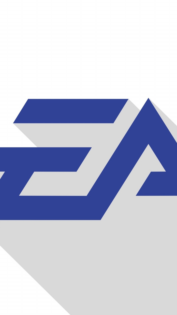 Logo, Electronic Arts, Typography, Cobalt Blue, Electric Blue. Wallpaper in 720x1280 Resolution