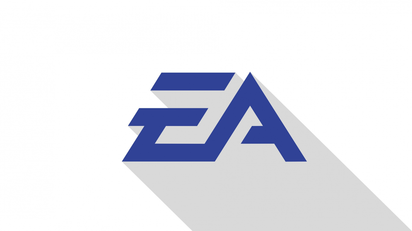 Logo, Electronic Arts, Typographie, Bleu de Cobalt, Graphique. Wallpaper in 1366x768 Resolution