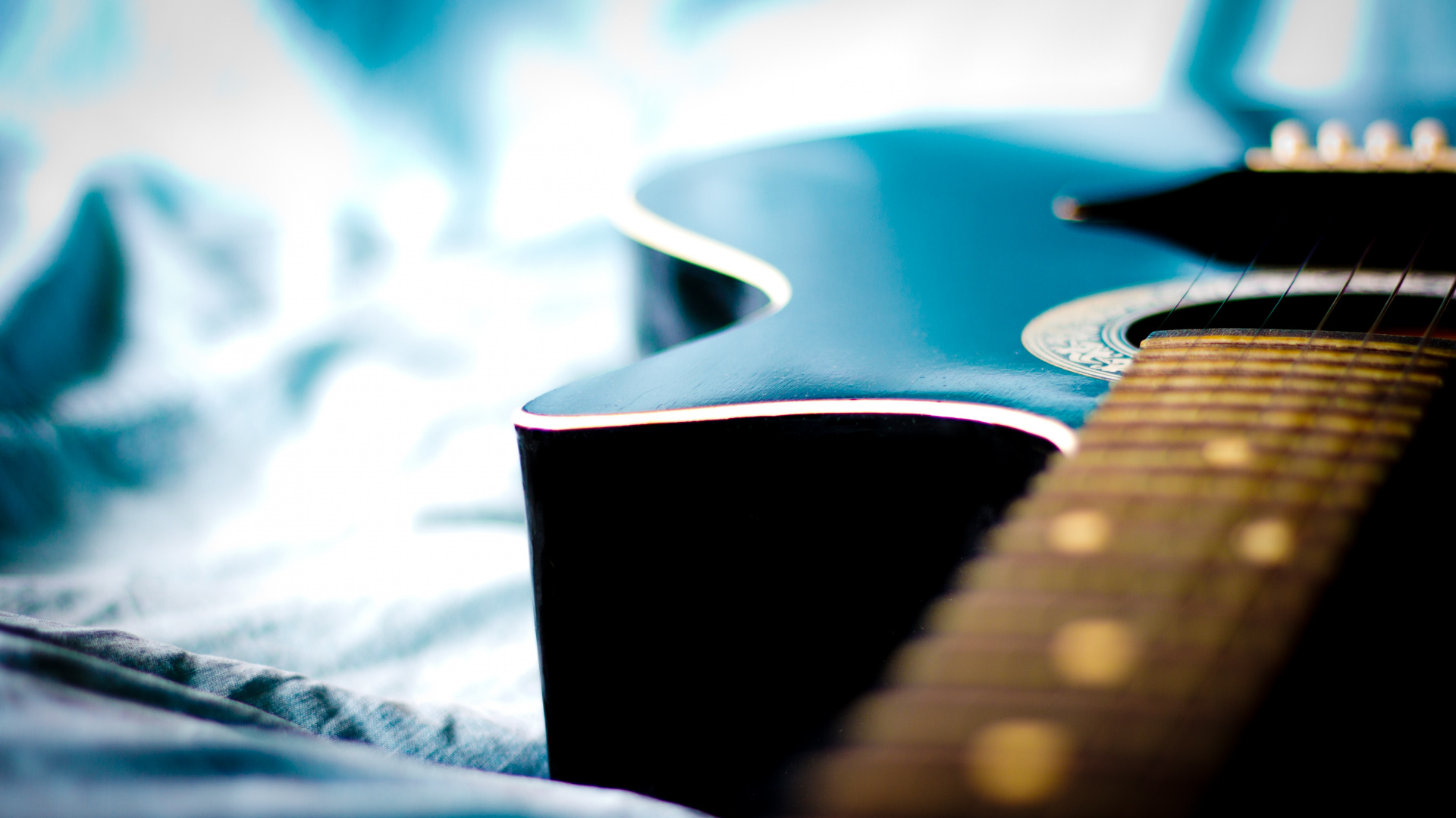 Acoustic Guitar, Guitar, Blue, Concert, Music. Wallpaper in 1920x1080 Resolution