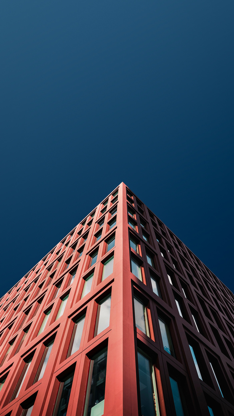 Tiefenwirkung, Smartphone, Ios, Gebäude, Wolkenkratzer. Wallpaper in 750x1334 Resolution
