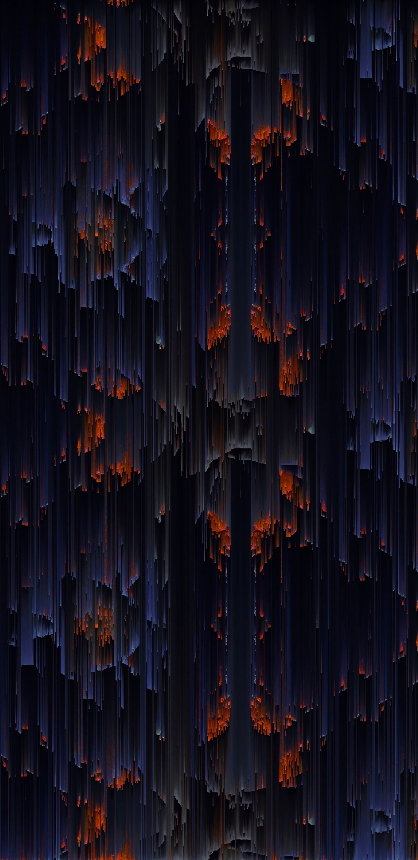 Orange and Black Lights on Dark Room. Wallpaper in 1440x2960 Resolution