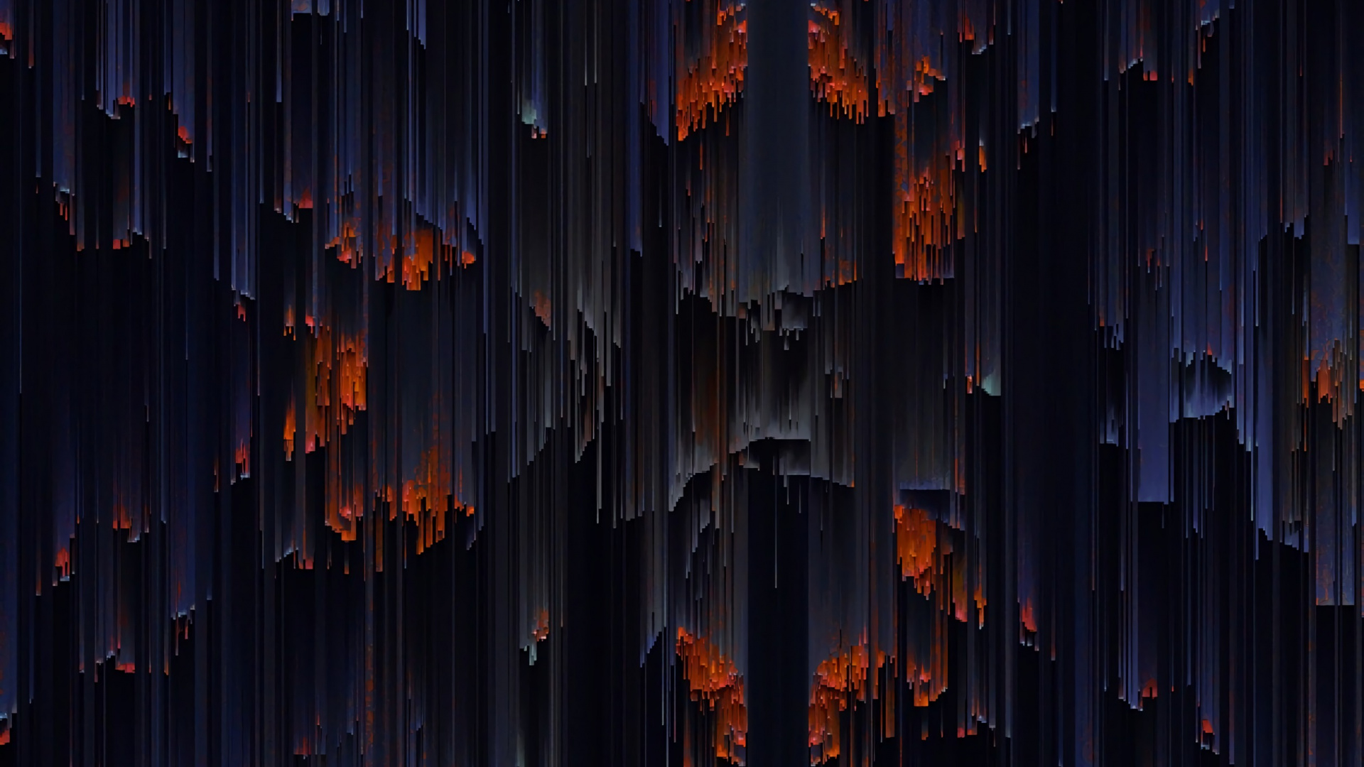 Orange and Black Lights on Dark Room. Wallpaper in 1920x1080 Resolution