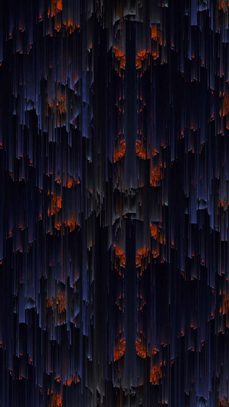 Orange and Black Lights on Dark Room. Wallpaper in 750x1334 Resolution