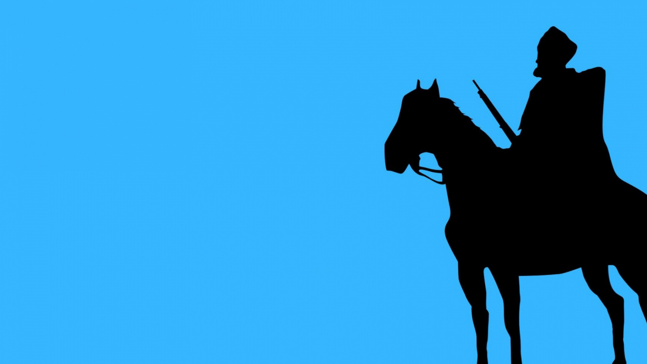 Caballo Negro en el Cielo Azul Durante el Día. Wallpaper in 1280x720 Resolution