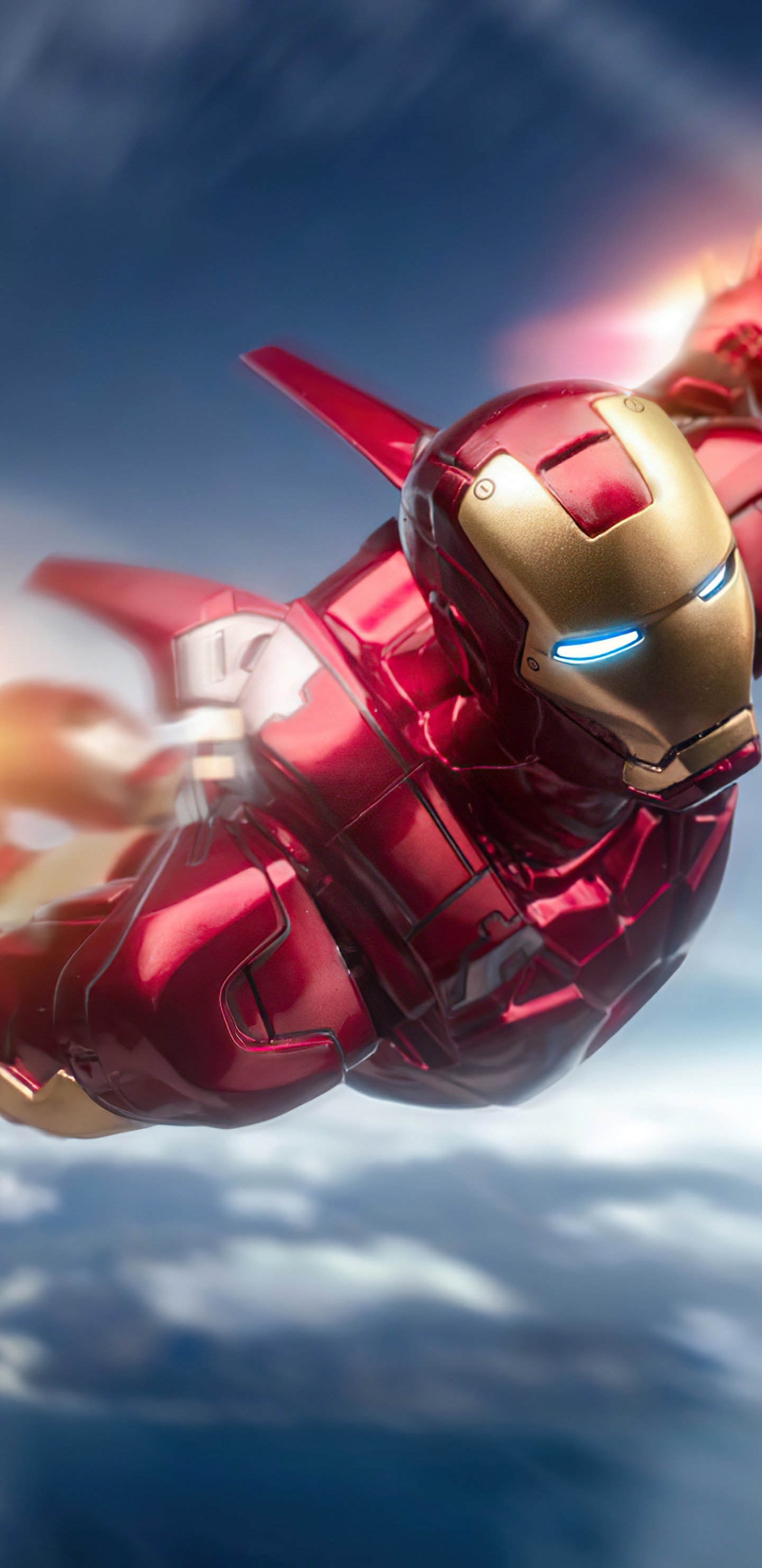 Homme de Fer Volant, L'homme de Fer, Vol, Superhero, Marvel Comics. Wallpaper in 1440x2960 Resolution