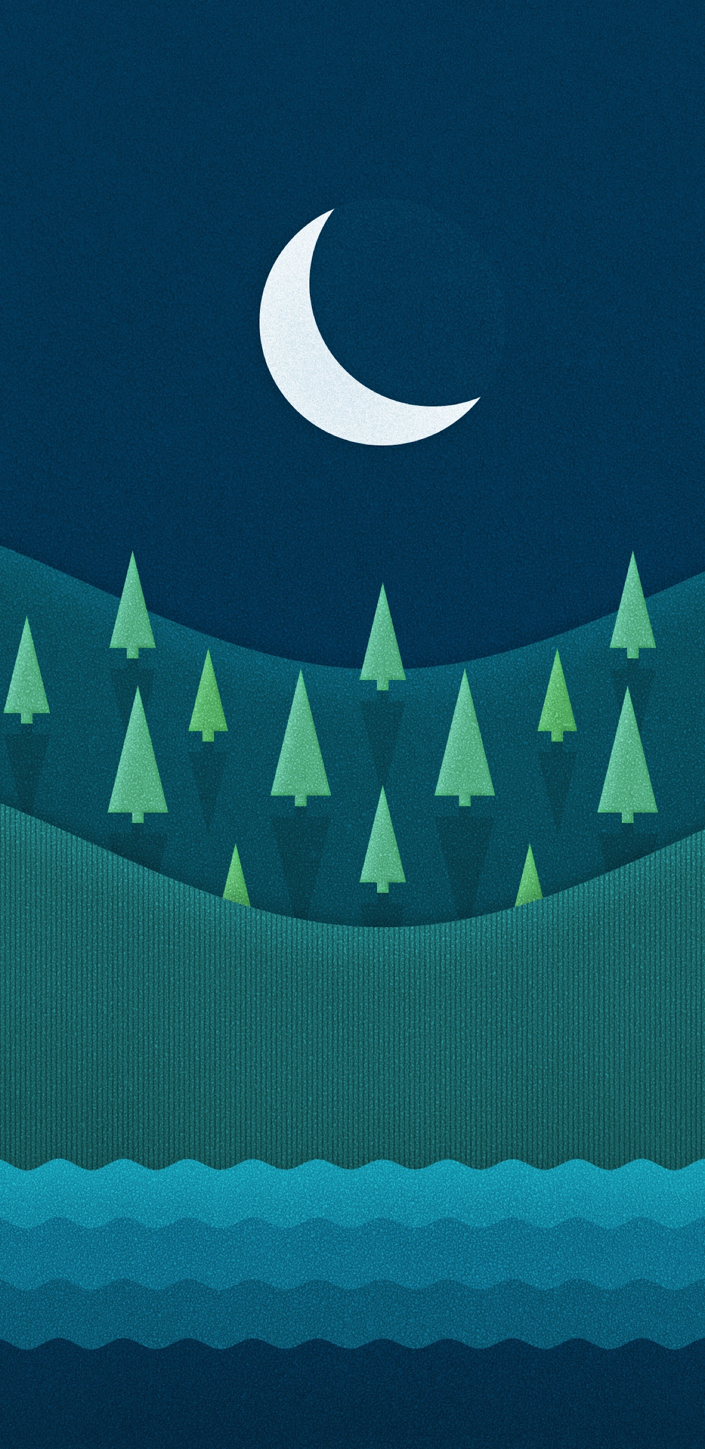 Turquoise, Moon, Azure, Rectangle, Plant. Wallpaper in 1440x2960 Resolution