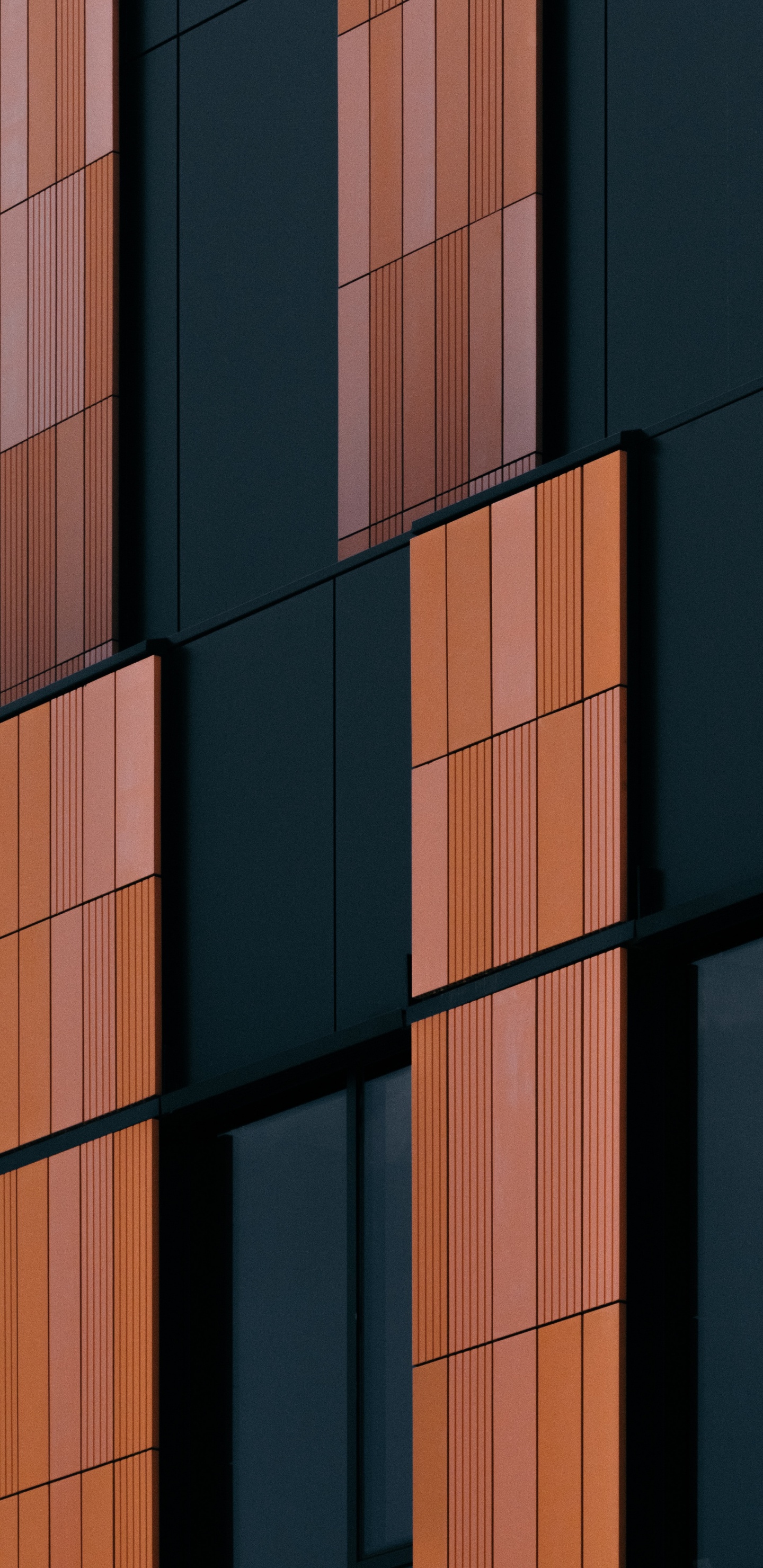 Bâtiment en Béton Marron et Noir. Wallpaper in 1440x2960 Resolution