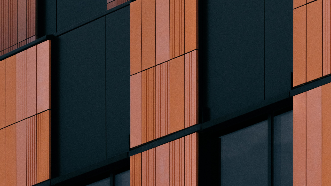 Brown and Black Concrete Building. Wallpaper in 1366x768 Resolution