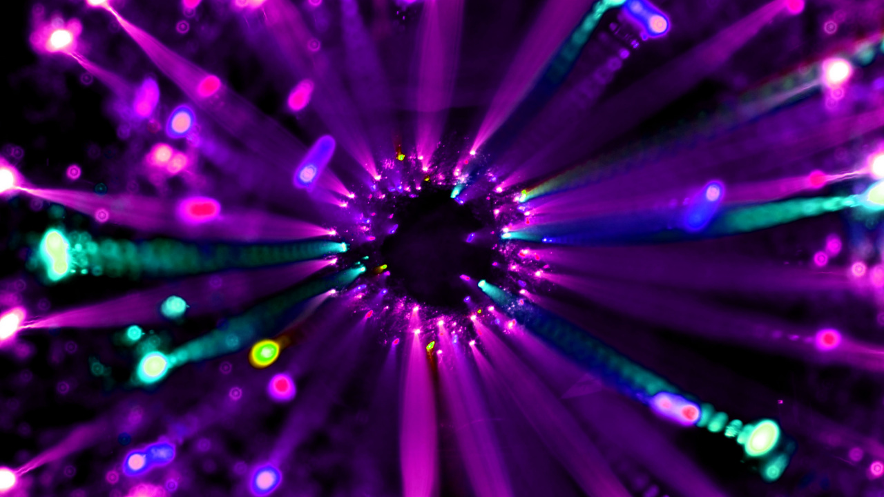 Purple and Blue Light Illustration. Wallpaper in 1280x720 Resolution