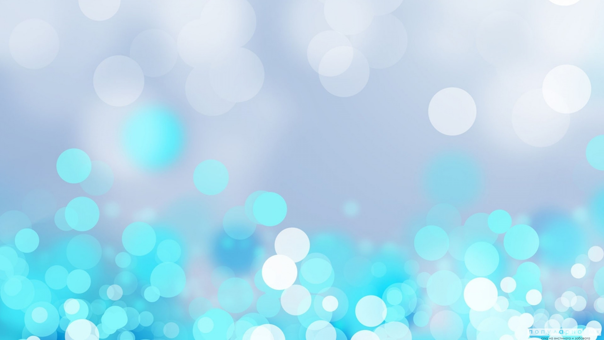 Lumières Bokeh Bleues et Blanches. Wallpaper in 1920x1080 Resolution