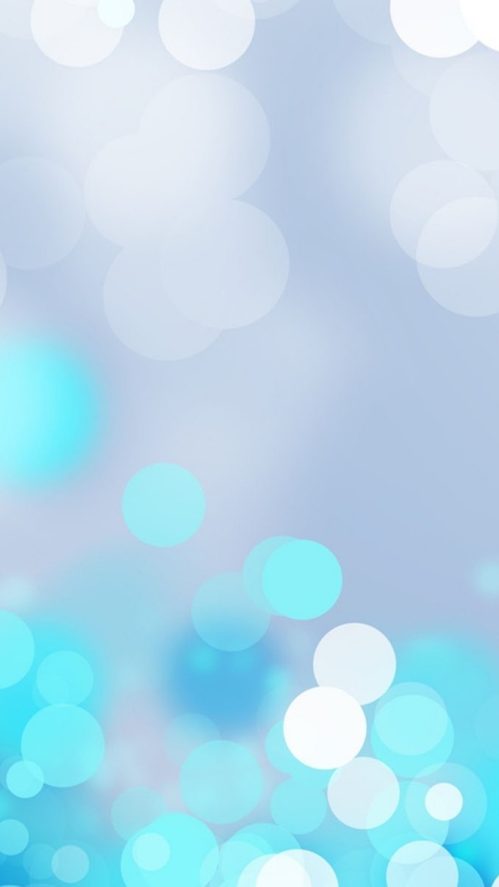 Blue and White Bokeh Lights. Wallpaper in 720x1280 Resolution