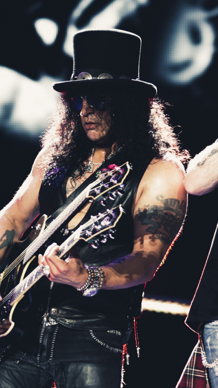 No en Esta Vida Gira, Guns N Roses, Hard Rock, Rendimiento, Músico. Wallpaper in 720x1280 Resolution
