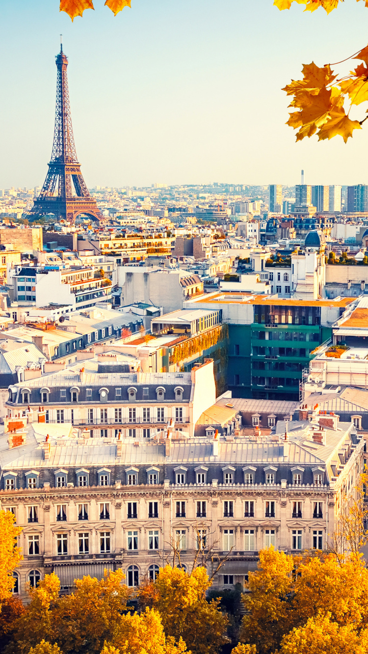 Paris City, Eiffel Tower, City, Building, Daytime. Wallpaper in 750x1334 Resolution