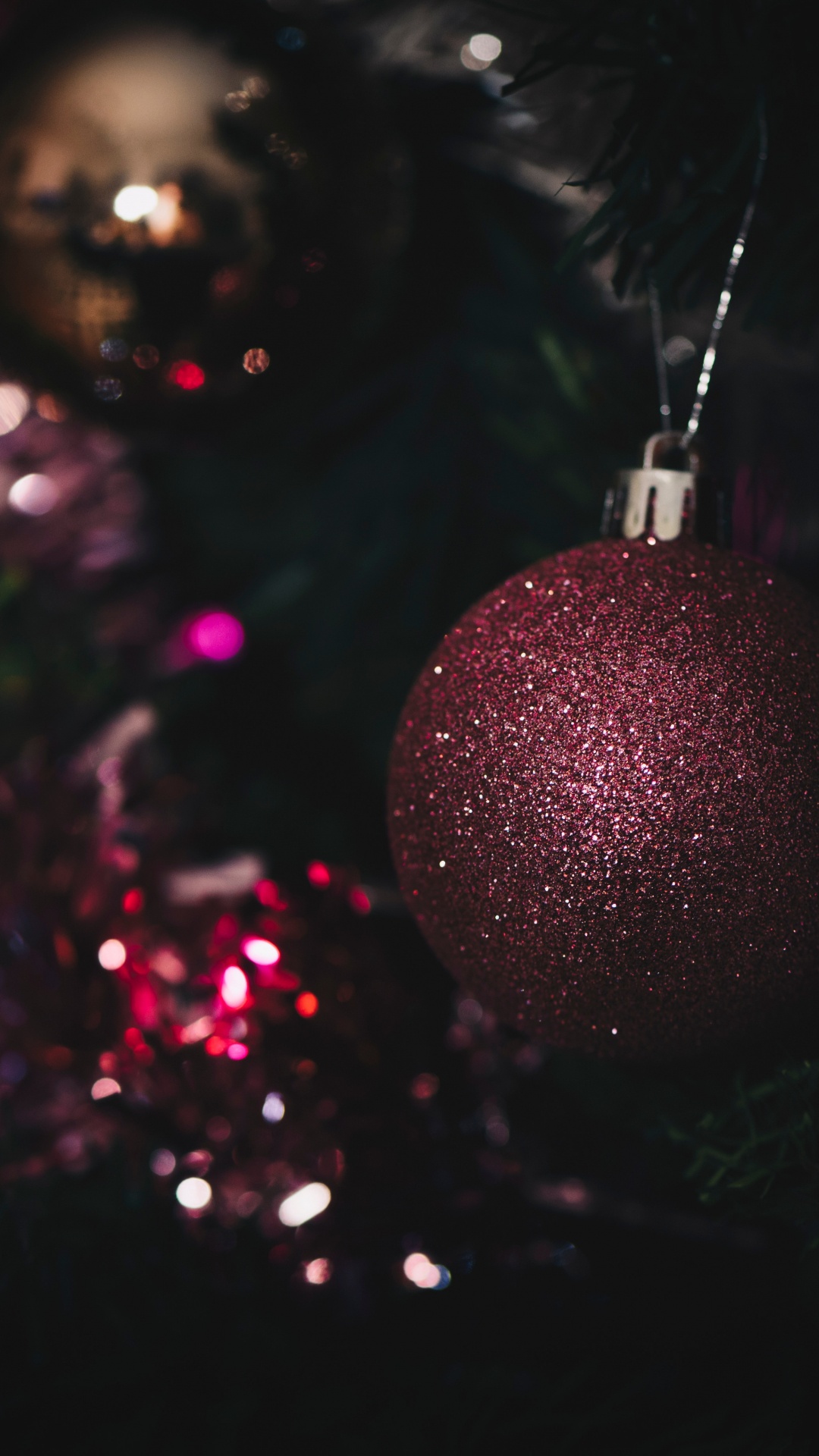 Weihnachten, Christmas Ornament, Baum, Licht, Pink. Wallpaper in 1080x1920 Resolution