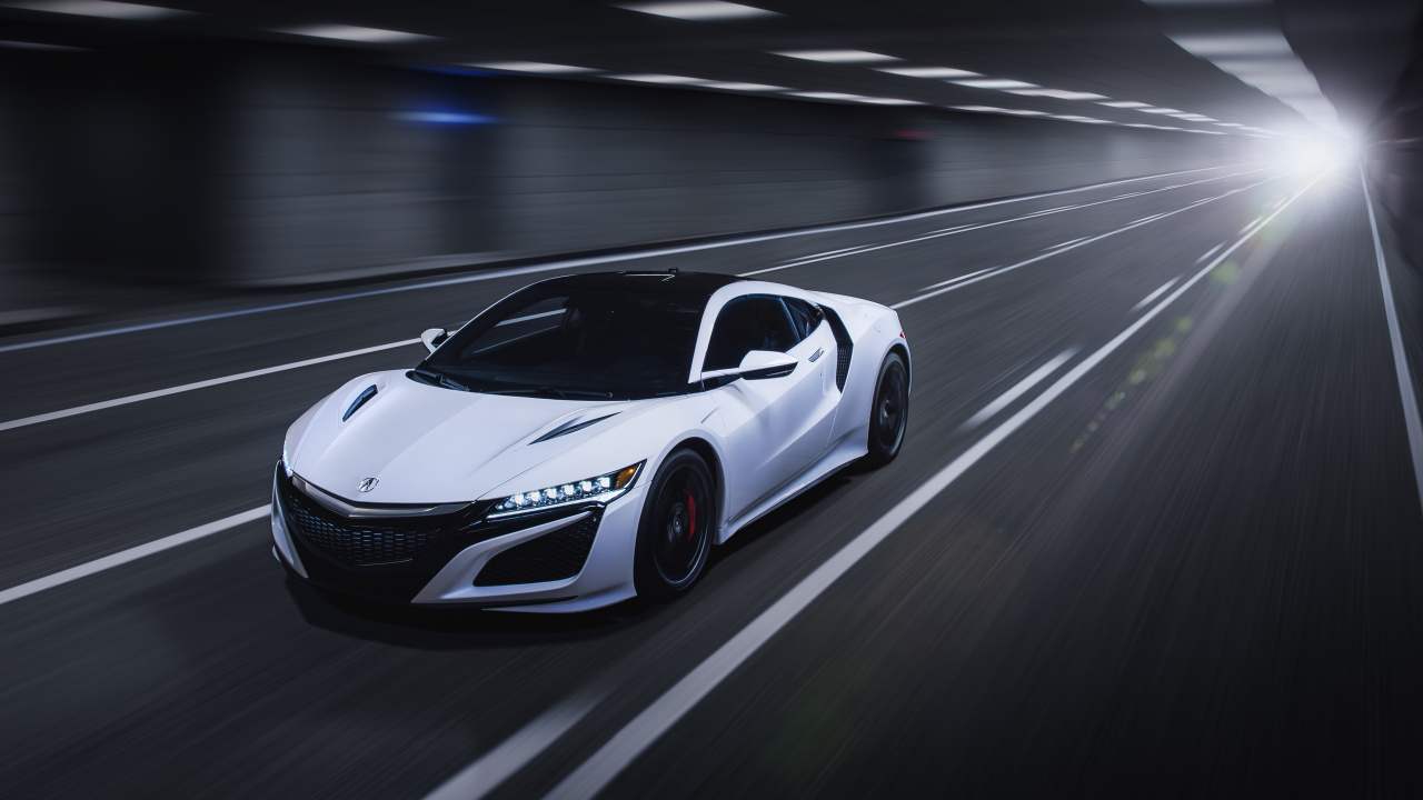2019 Ac歌NSX, 讴歌, 本田, 超级跑车, 车灯 壁纸 1280x720 允许