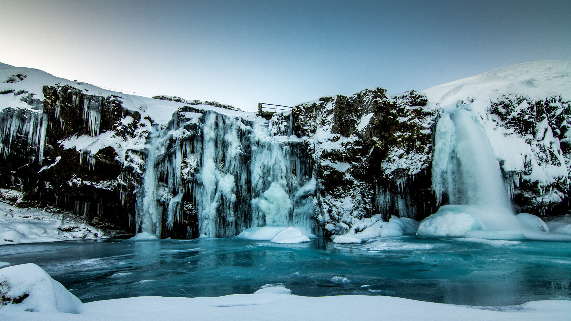 Snow Covered Mountain During Daytime. Wallpaper in 1920x1080 Resolution