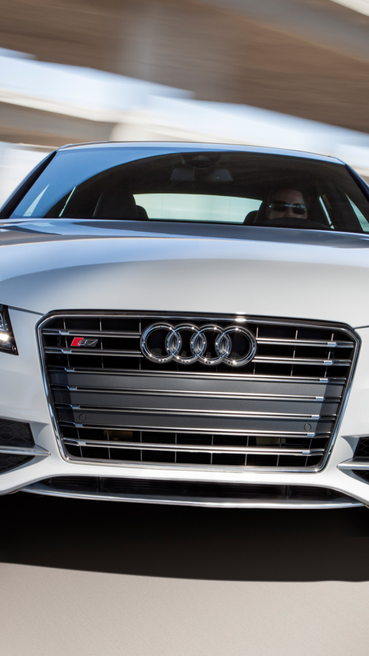 Silver Audi a 4 Coupe. Wallpaper in 750x1334 Resolution