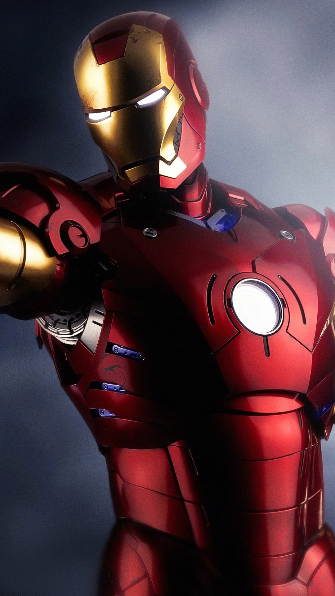 Red and Yellow Iron Man. Wallpaper in 1080x1920 Resolution