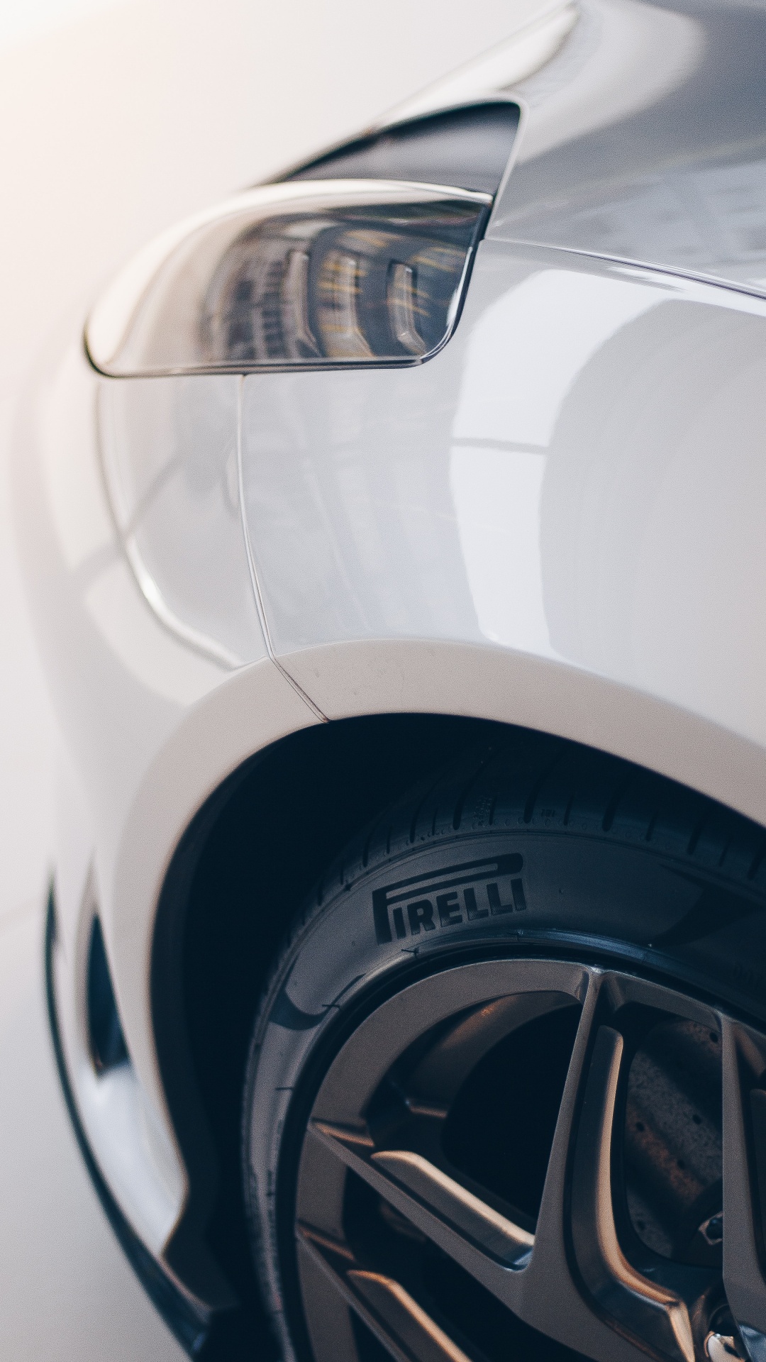 Silver Car With Black Wheel. Wallpaper in 1080x1920 Resolution