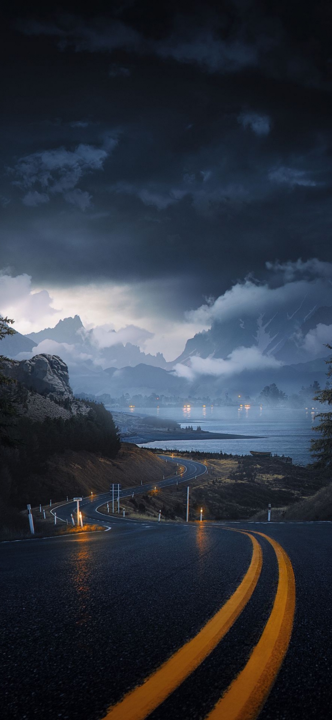 Cloud, Water, Atmosphere, Water Resources, Lighting. Wallpaper in 1125x2436 Resolution