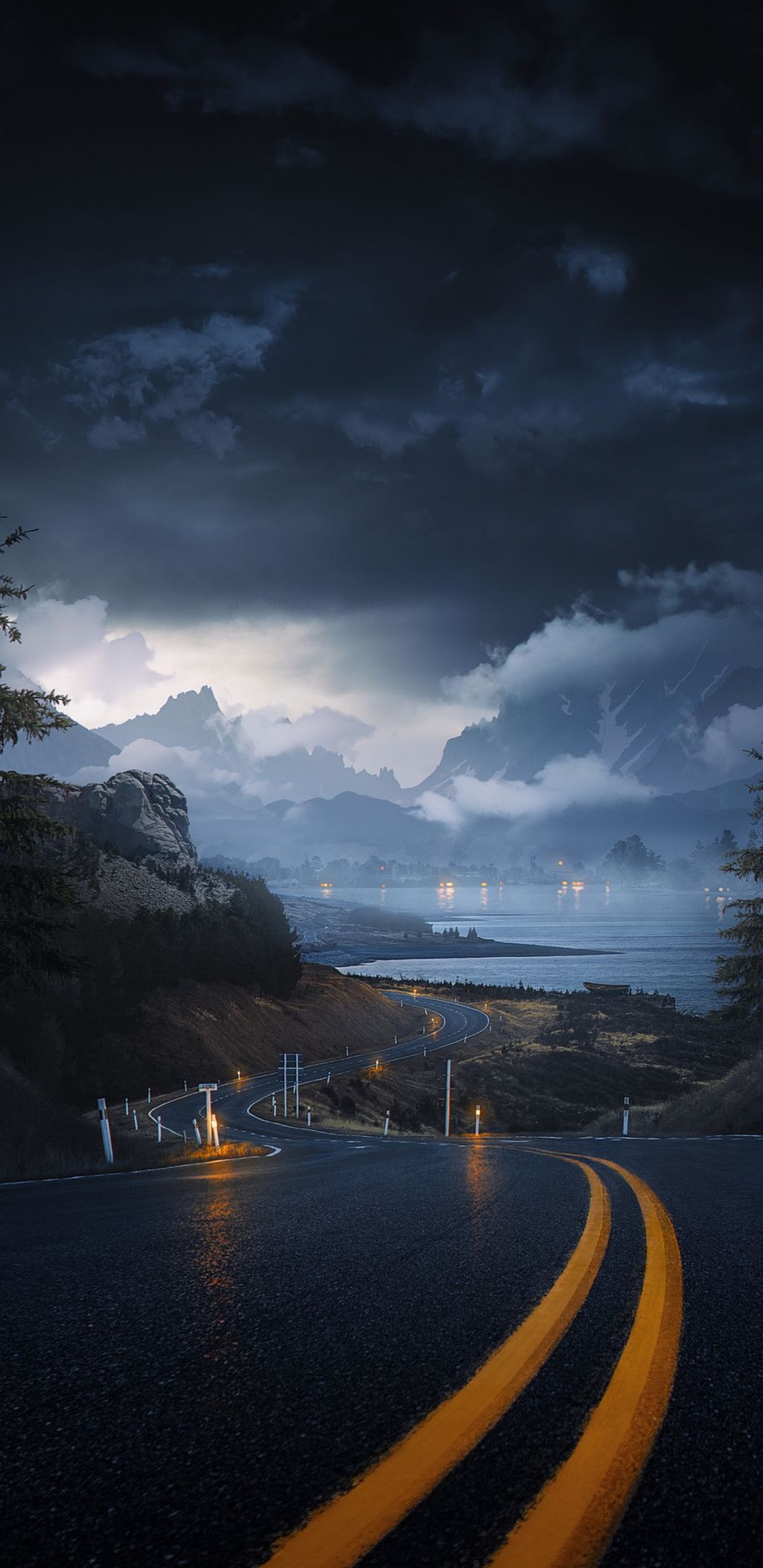 Cloud, Water, Atmosphere, Water Resources, Lighting. Wallpaper in 1440x2960 Resolution