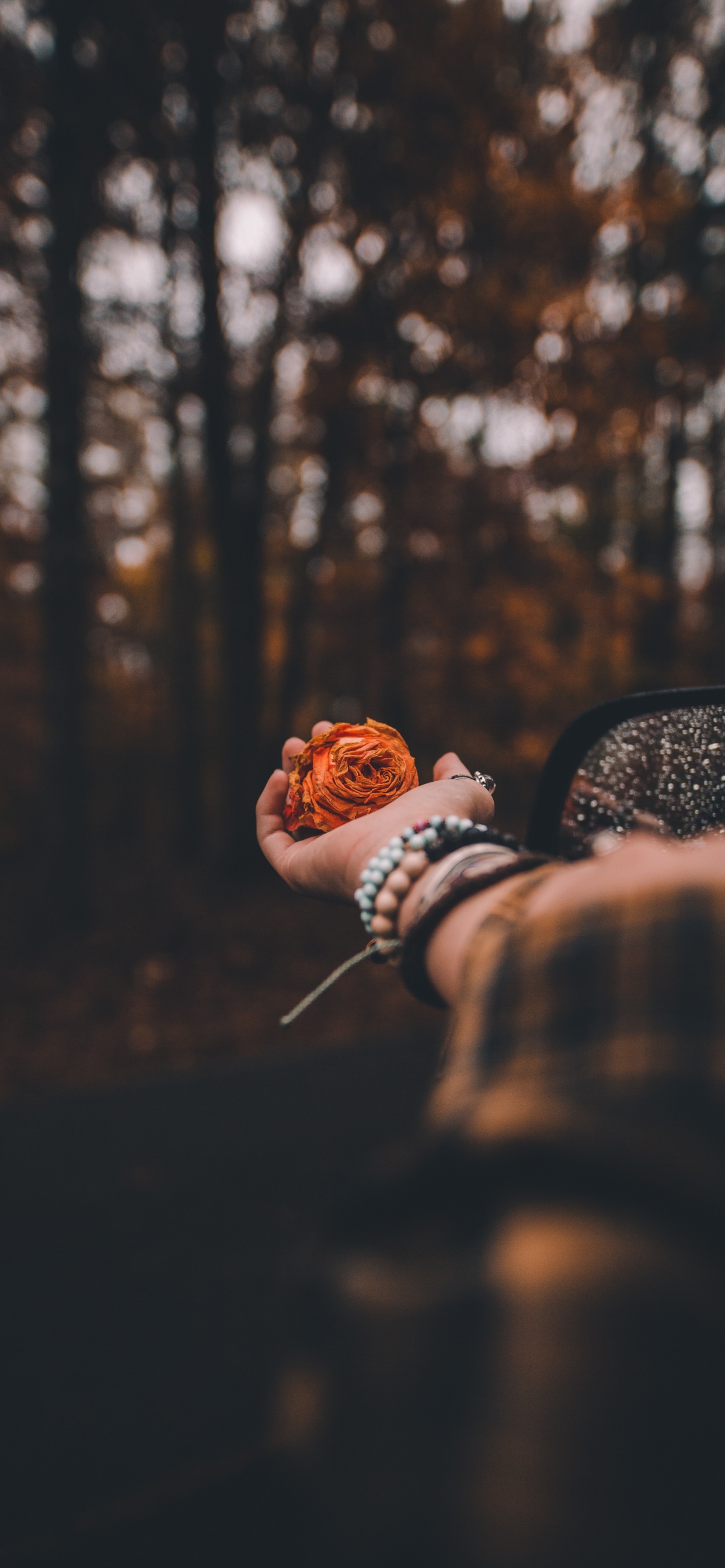 Person in Brown and Black Jacket Holding Black Car Side Mirror During Daytime. Wallpaper in 1242x2688 Resolution