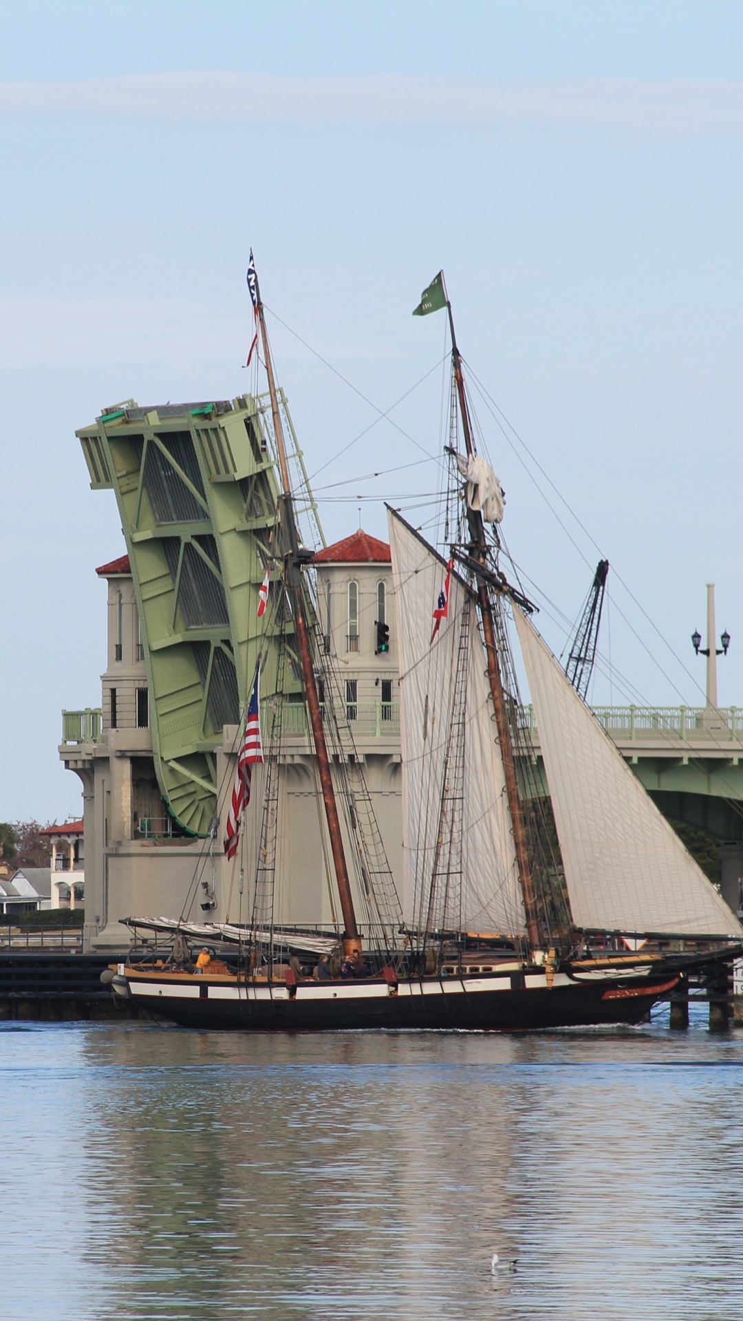 White and Brown Boat on Water Near Bridge During Daytime. Wallpaper in 1080x1920 Resolution