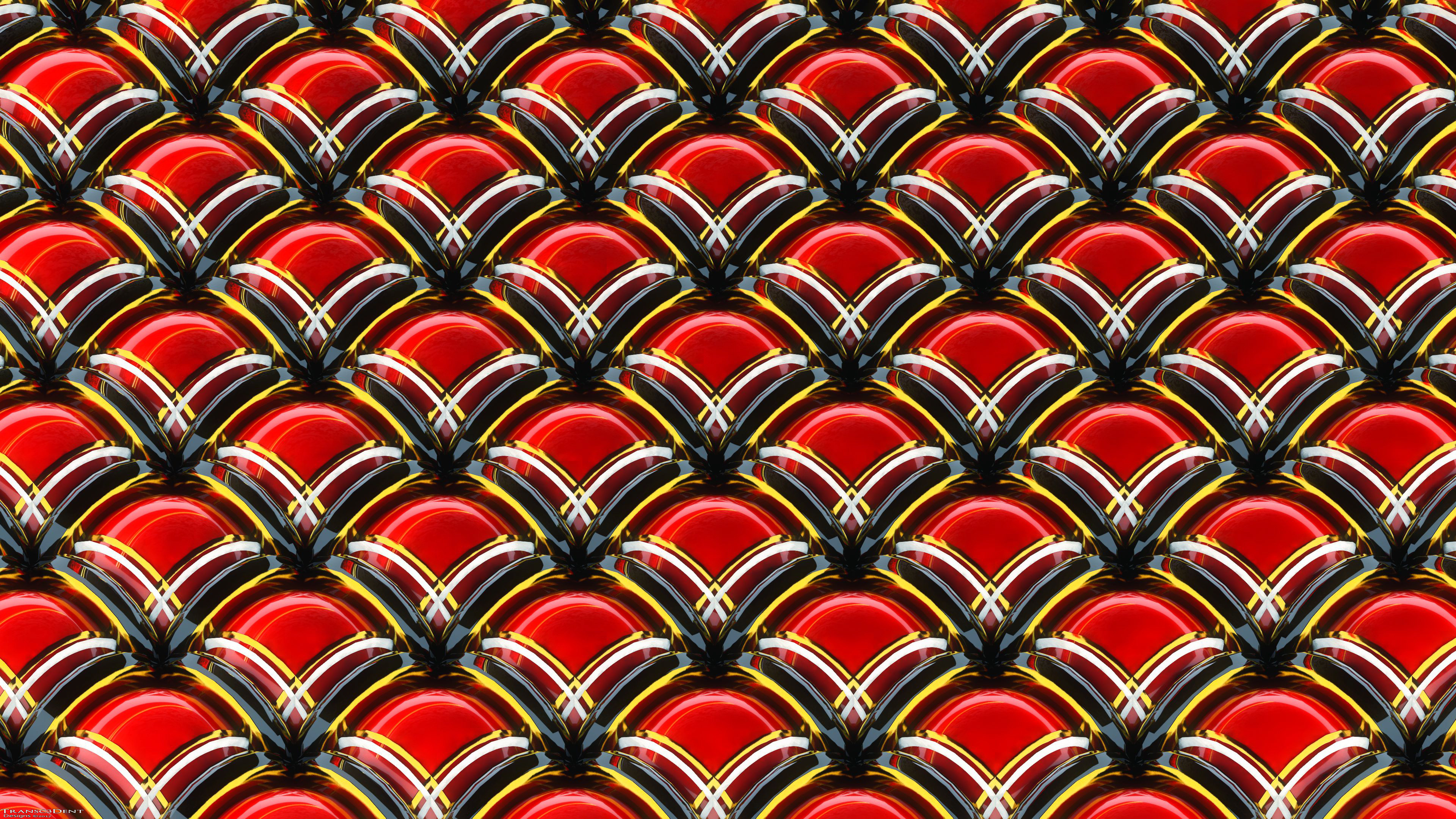 Motif Rond Rouge et Noir. Wallpaper in 3840x2160 Resolution