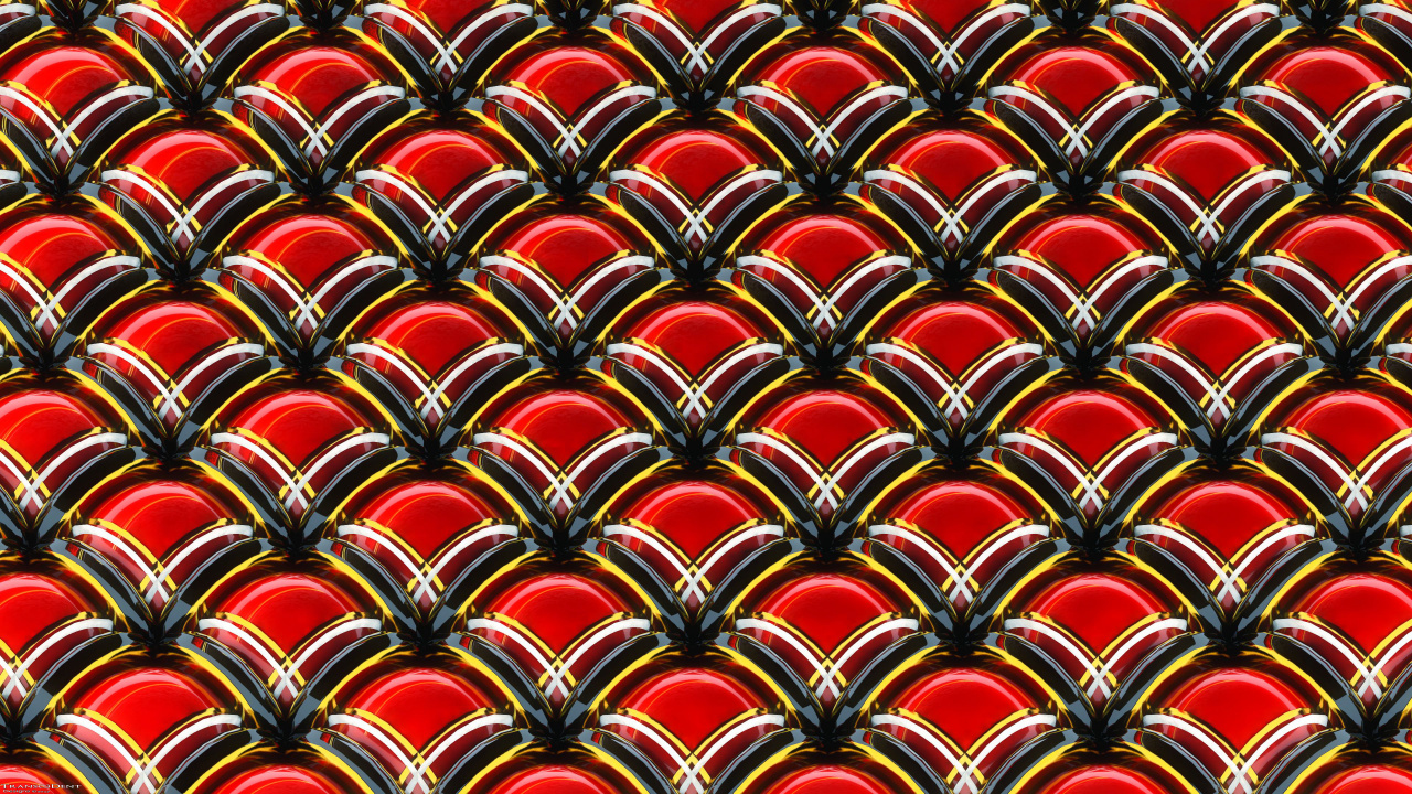 Patrón Redondo Rojo y Negro. Wallpaper in 1280x720 Resolution