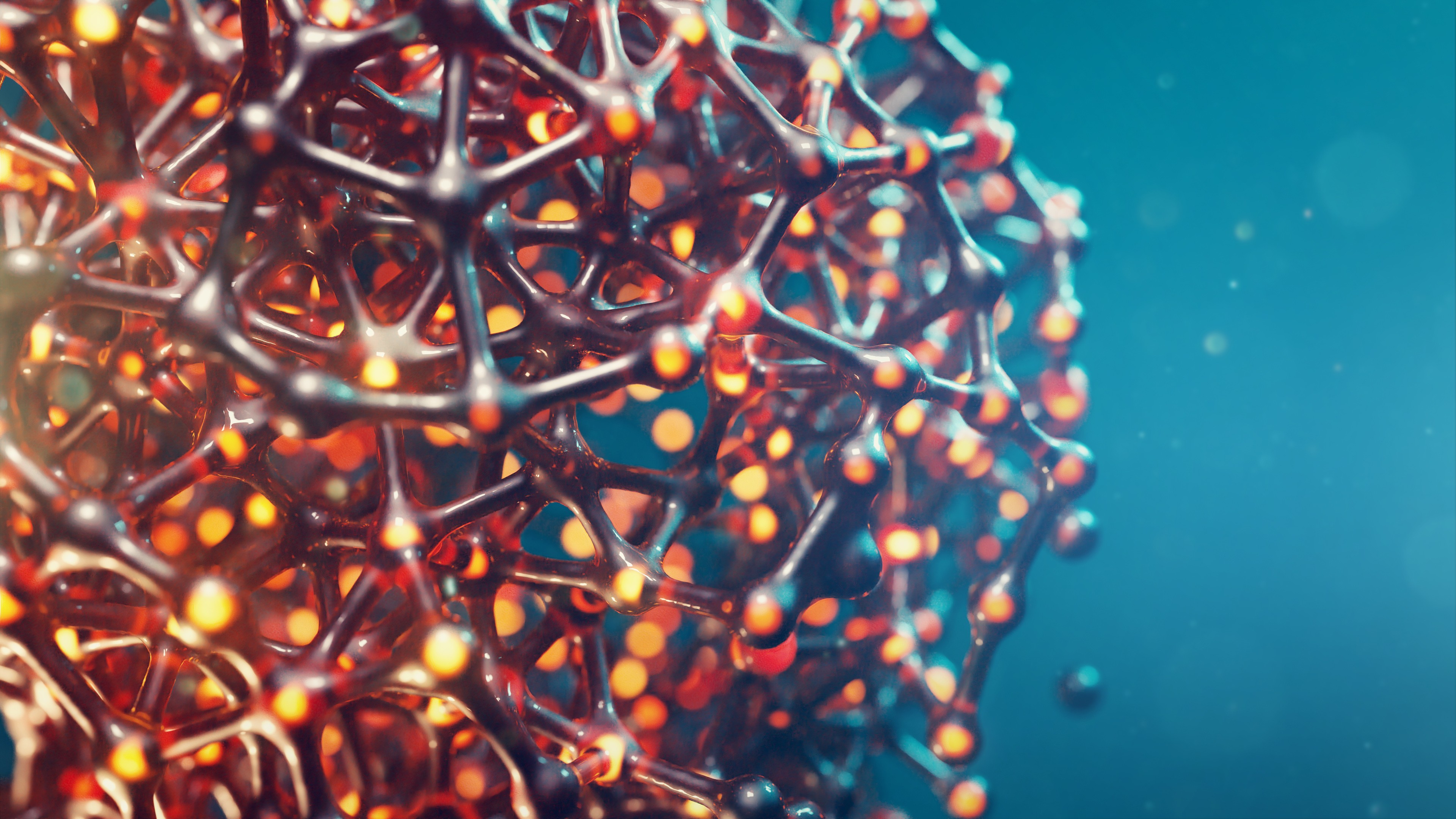 Red and Blue Light Decor. Wallpaper in 3840x2160 Resolution