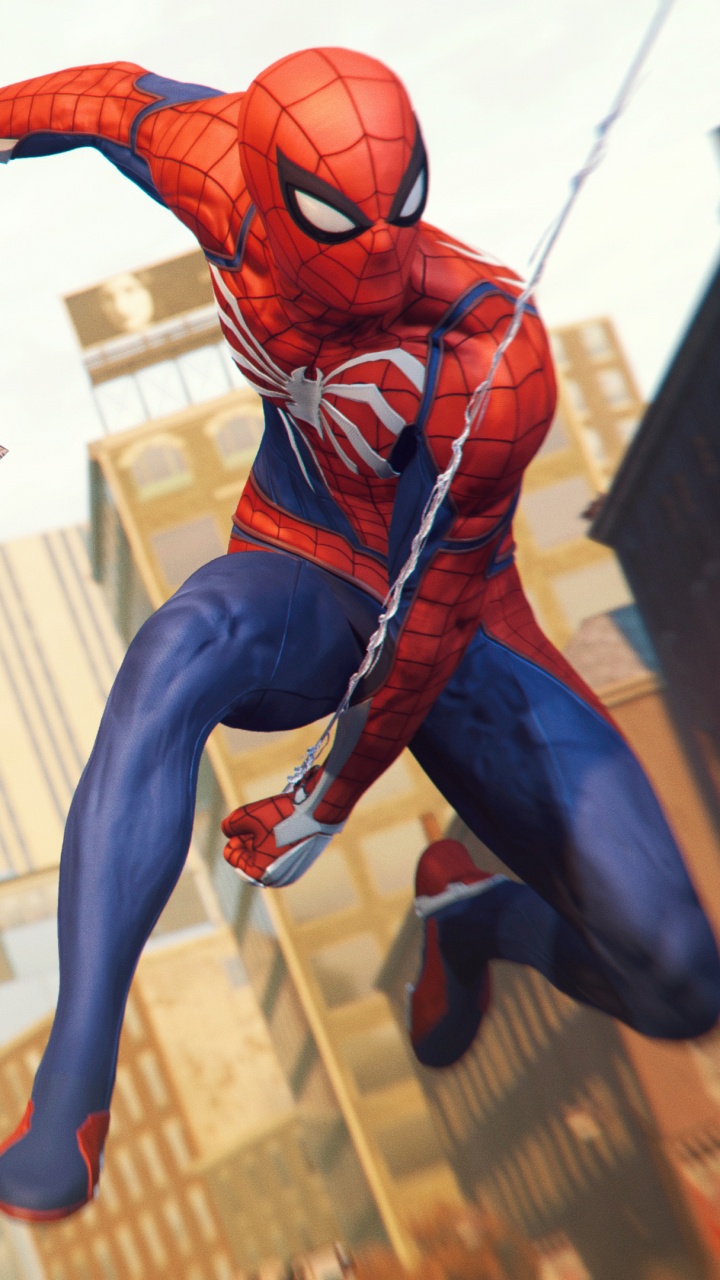 Forro de Plata Del Hombre Araña, Sable Plateado, Spider-man, Insomniac Games, Martillo. Wallpaper in 720x1280 Resolution
