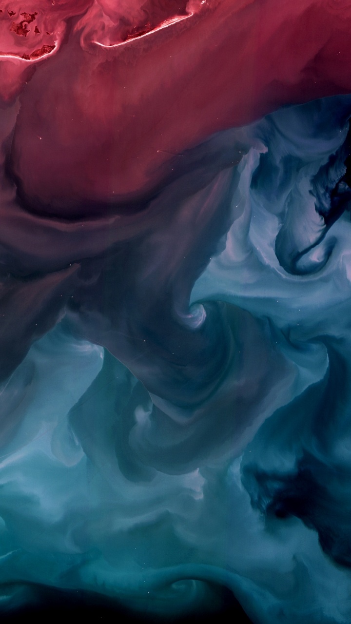 艺术, 艺术作品, 抽象艺术, 液体, Azure 壁纸 720x1280 允许