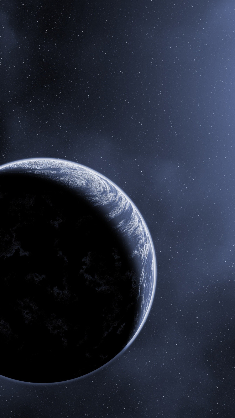 Pleine Lune Dans le Ciel. Wallpaper in 750x1334 Resolution