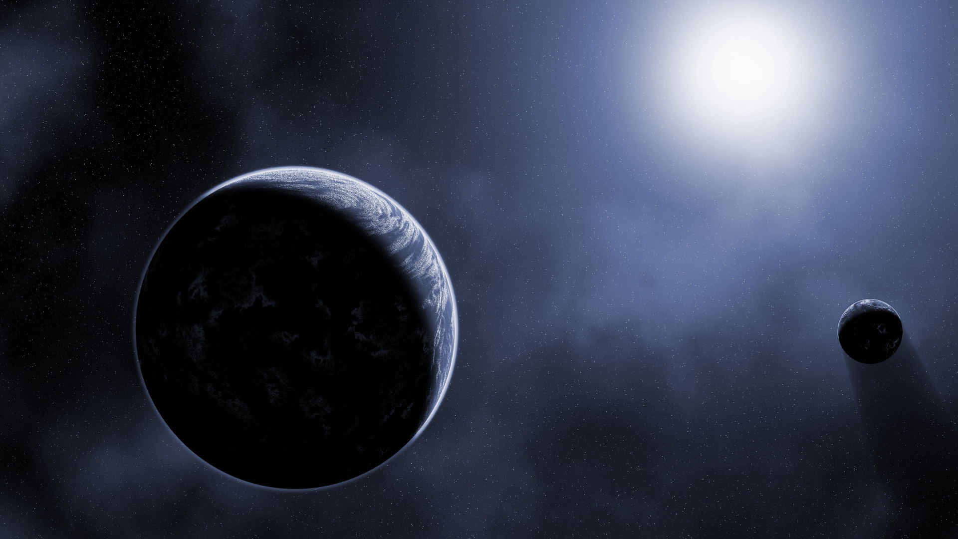 Luna Llena en el Cielo. Wallpaper in 1920x1080 Resolution